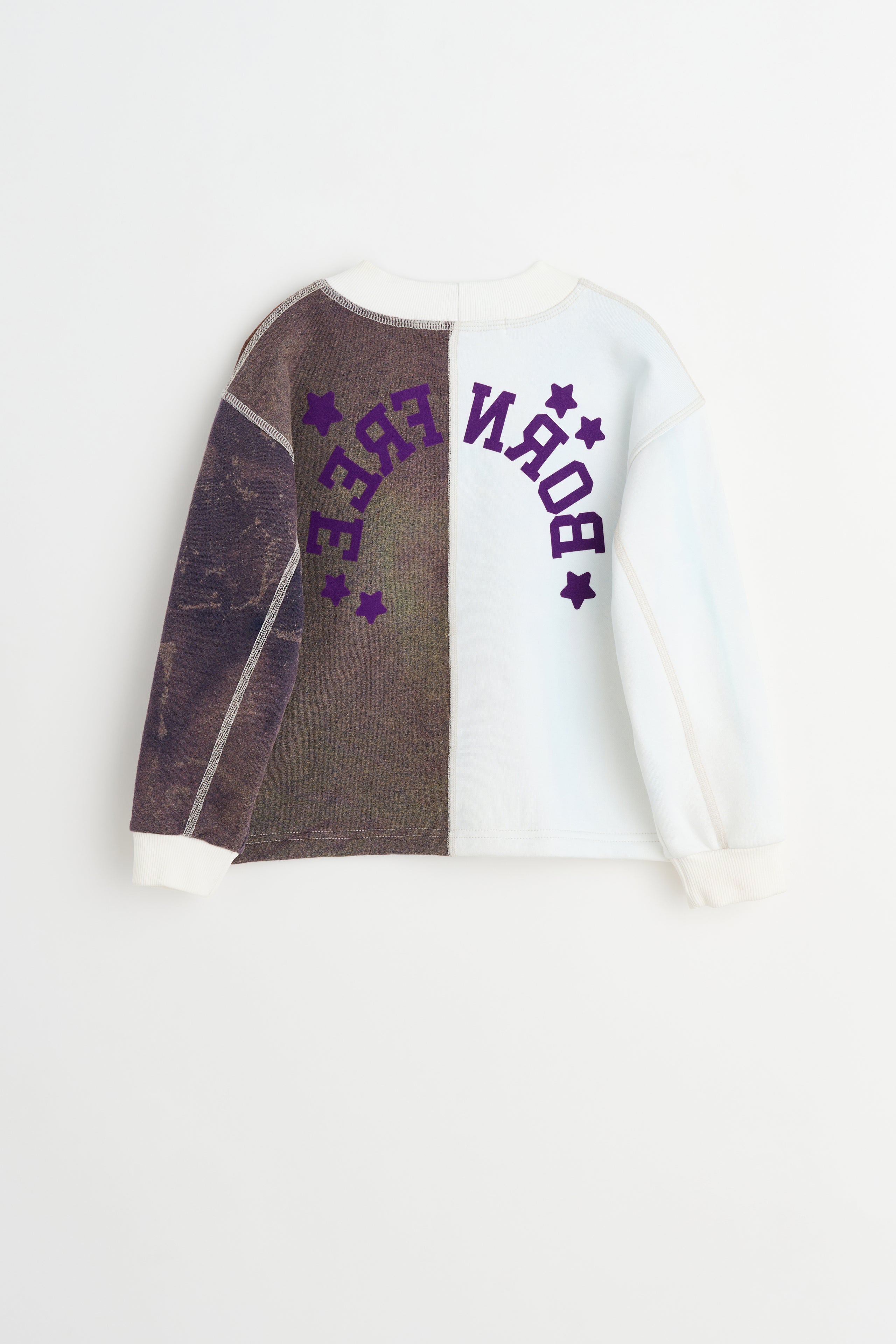 BORN FREE Kid’s Sweatshirt 4-6 Years White / Brown