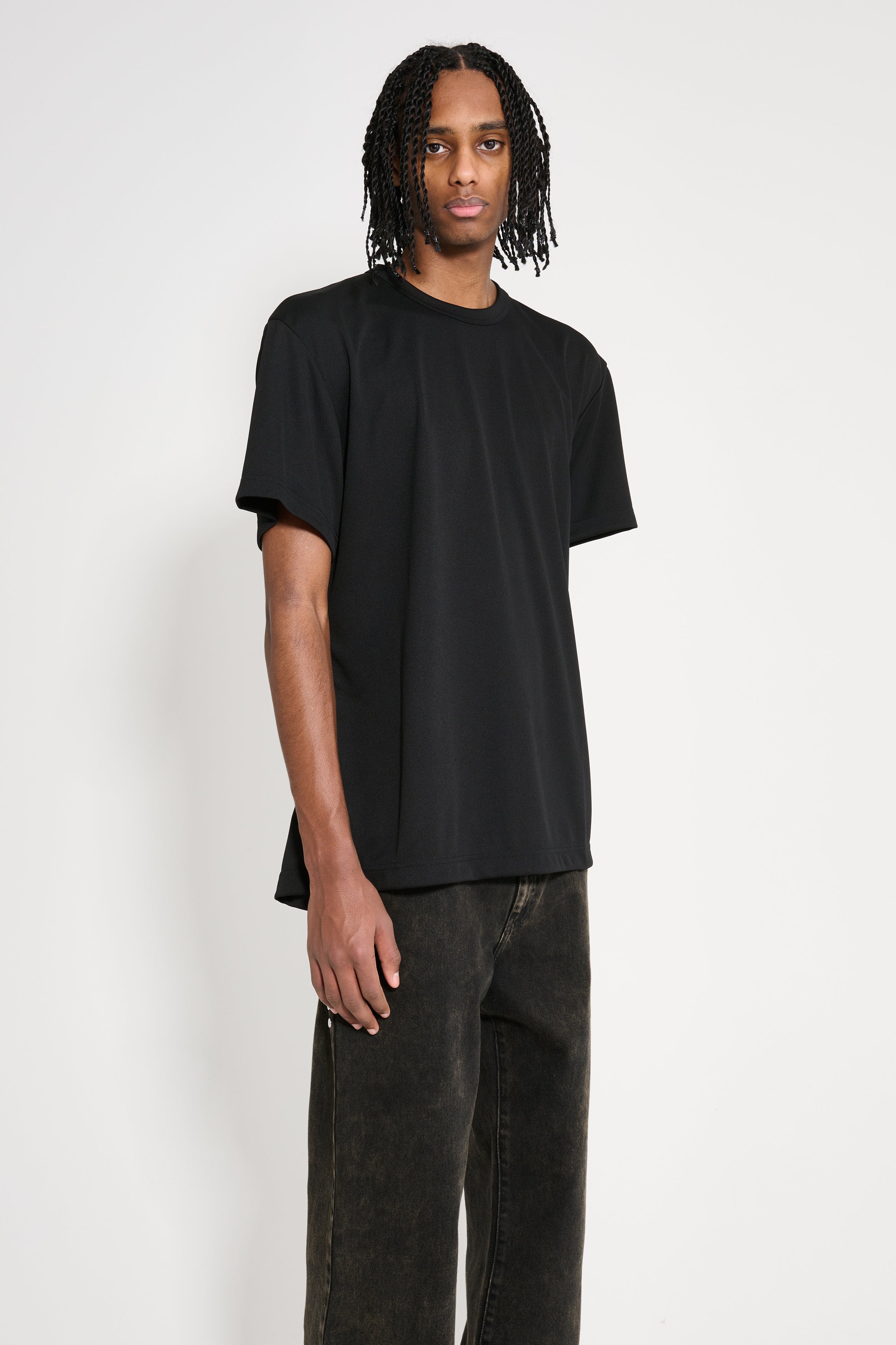 Comme des Garçons Homme Plus Mesh-Panelled T-shirt Black