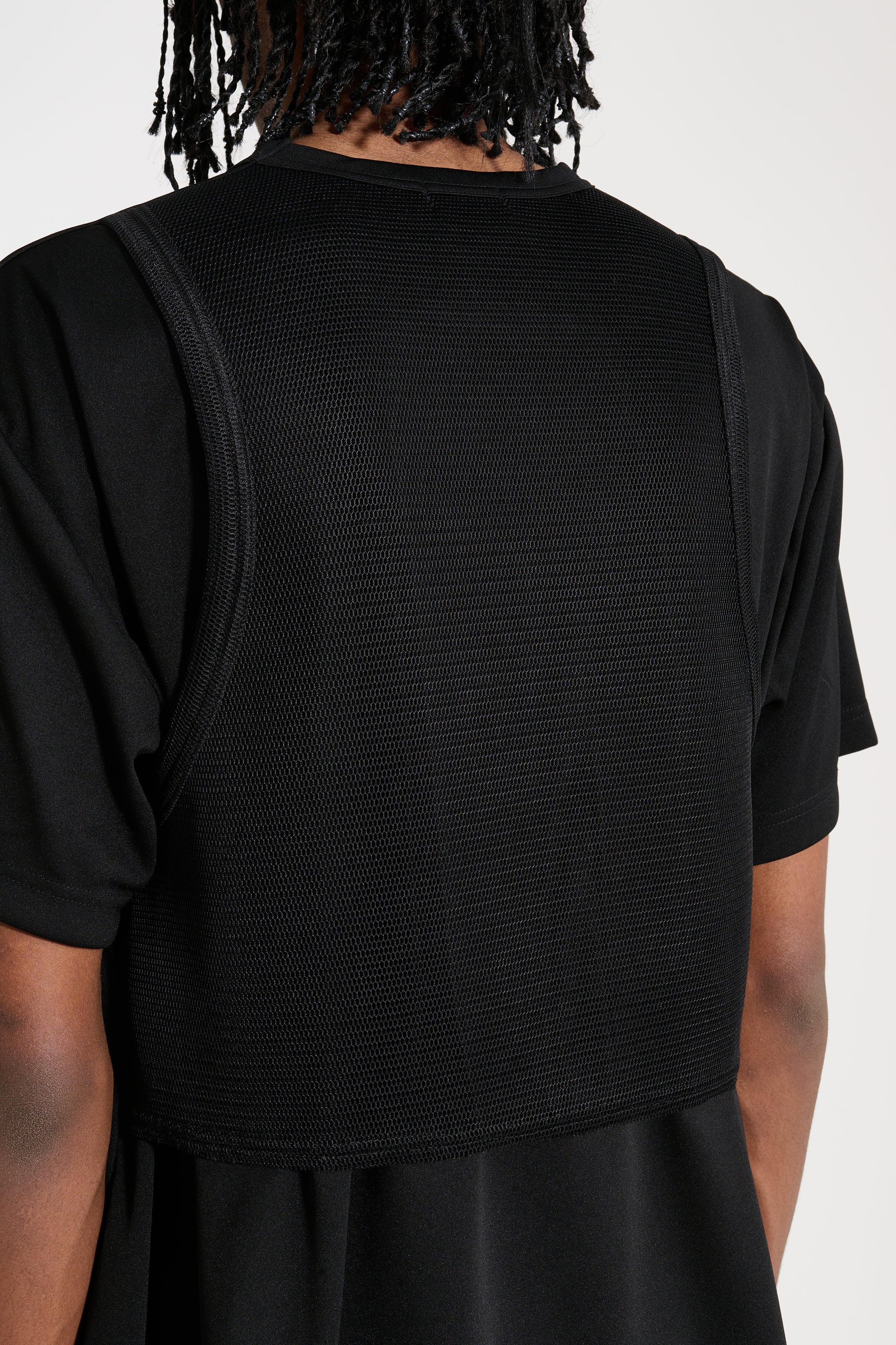 Comme des Garçons Homme Plus Mesh-Panelled T-shirt Black