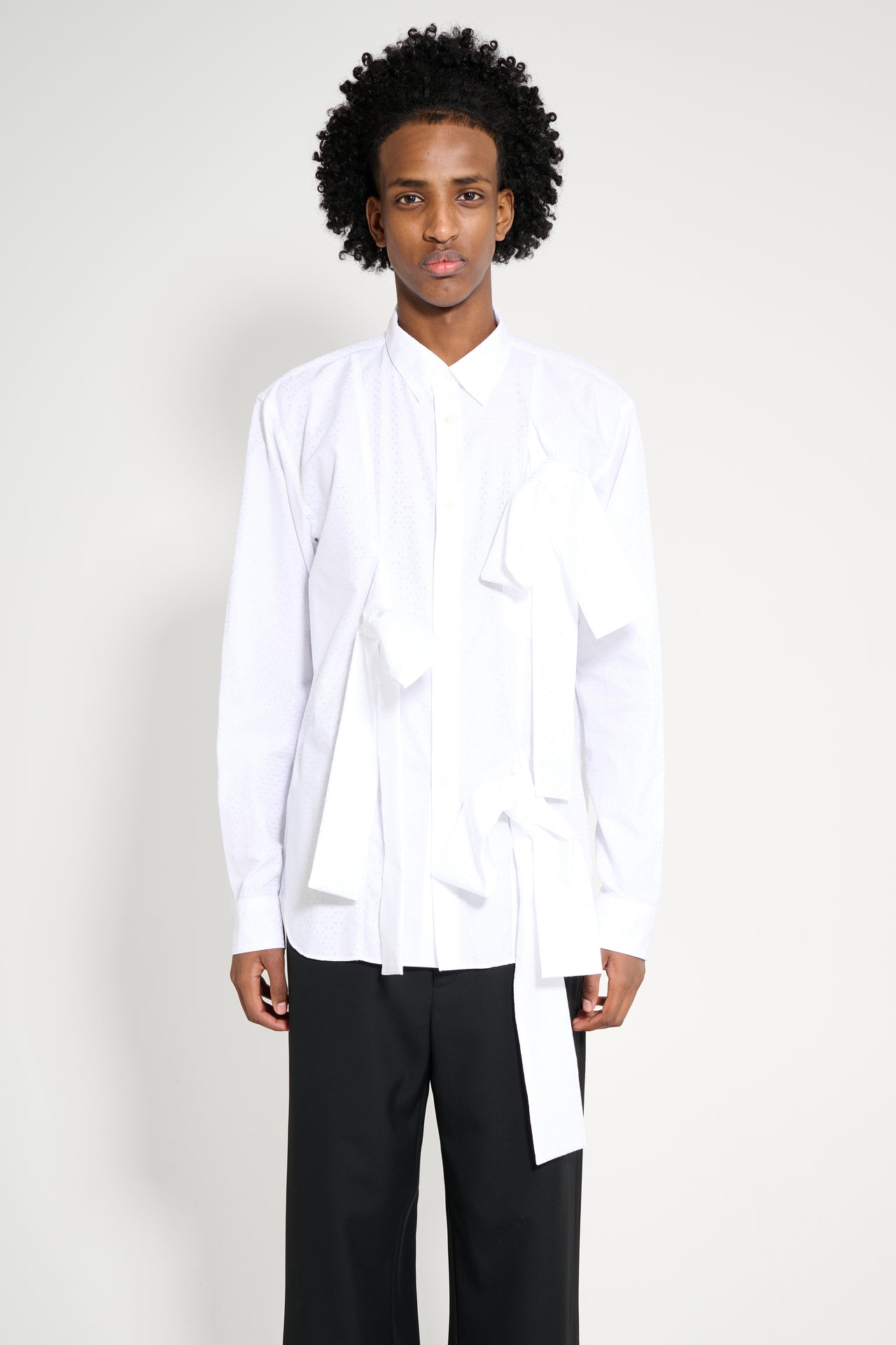 Comme des Garçons Homme Plus Jacquard Shirt White