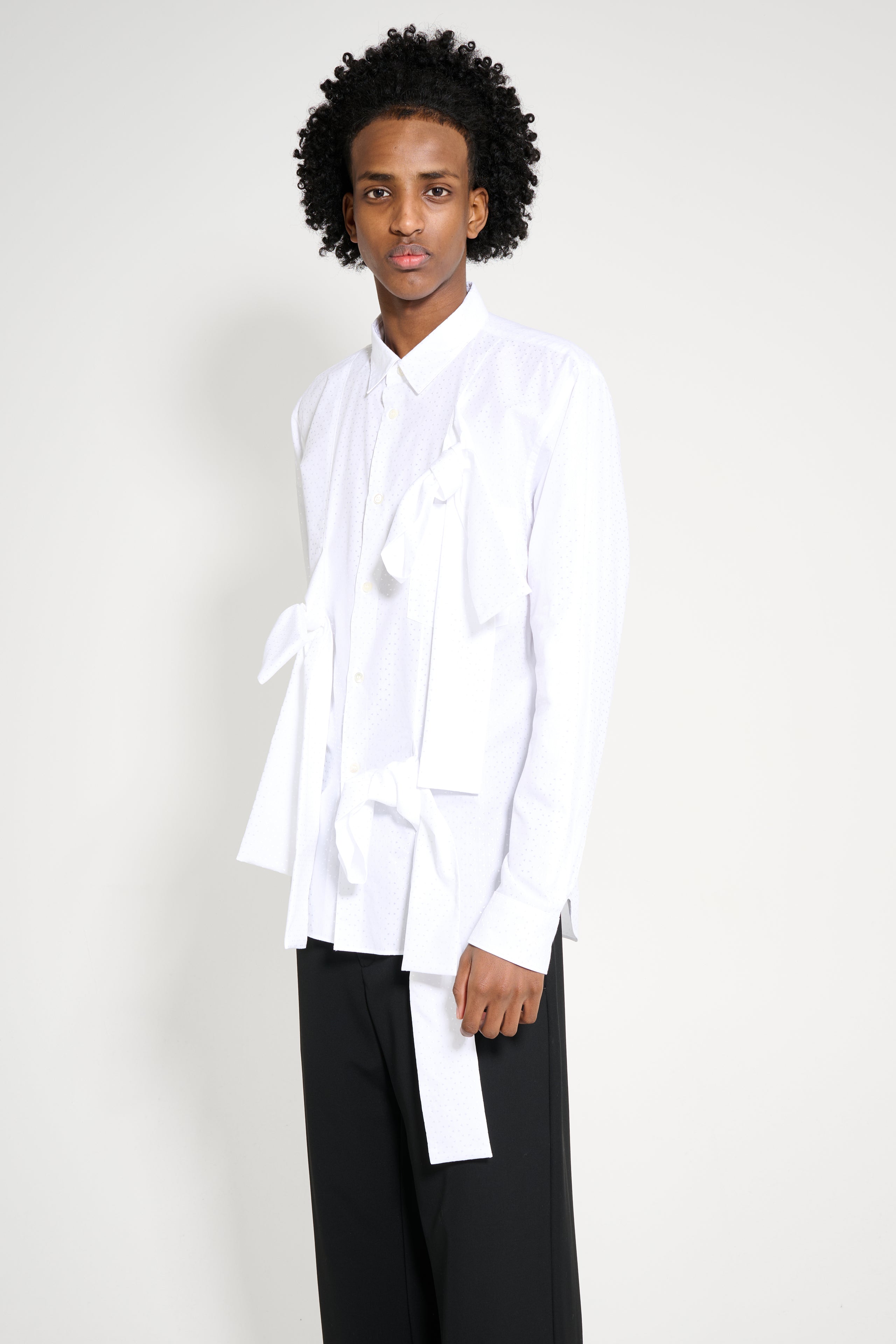 Comme des Garçons Homme Plus Jacquard Shirt White