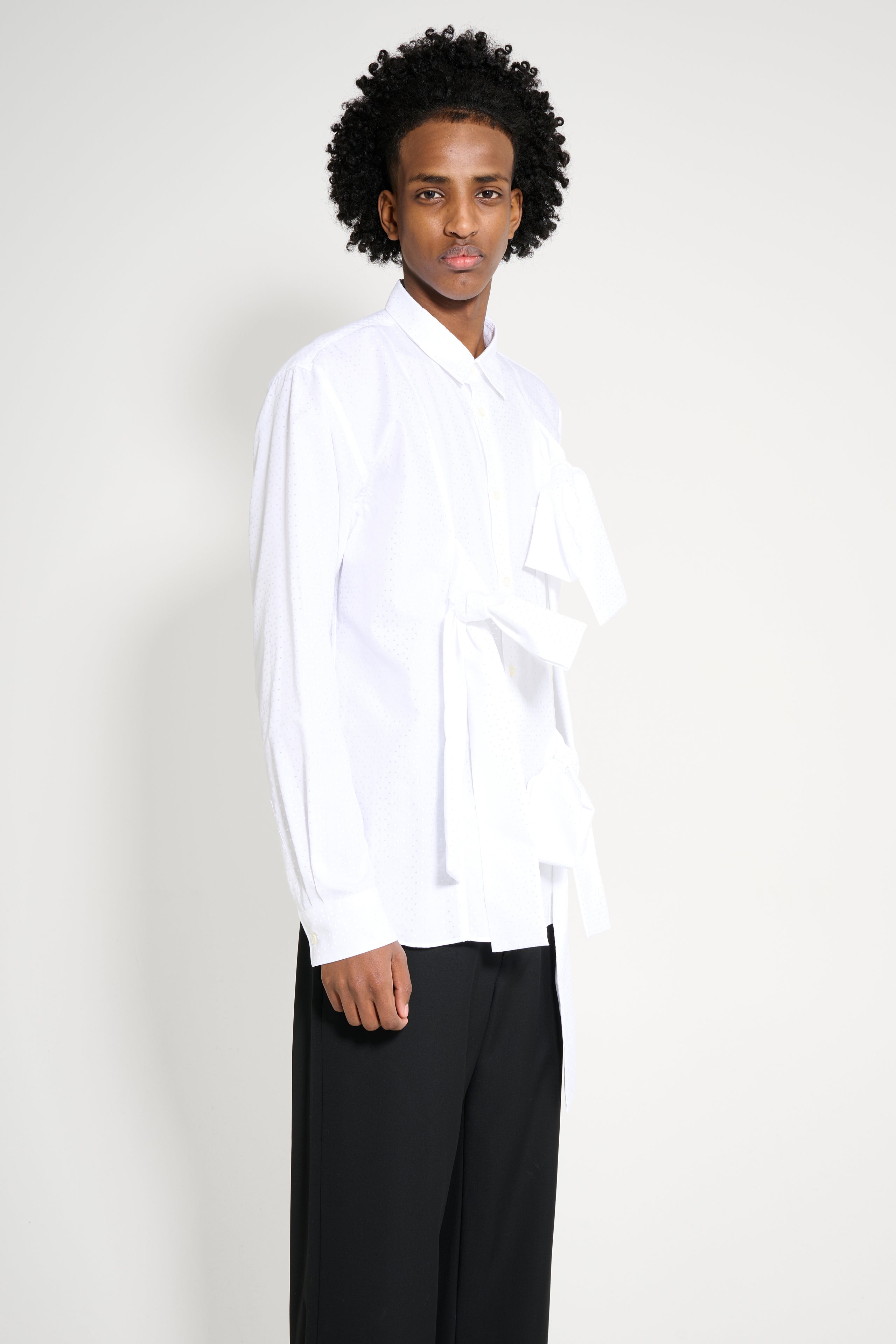 Comme des Garçons Homme Plus Jacquard Shirt White