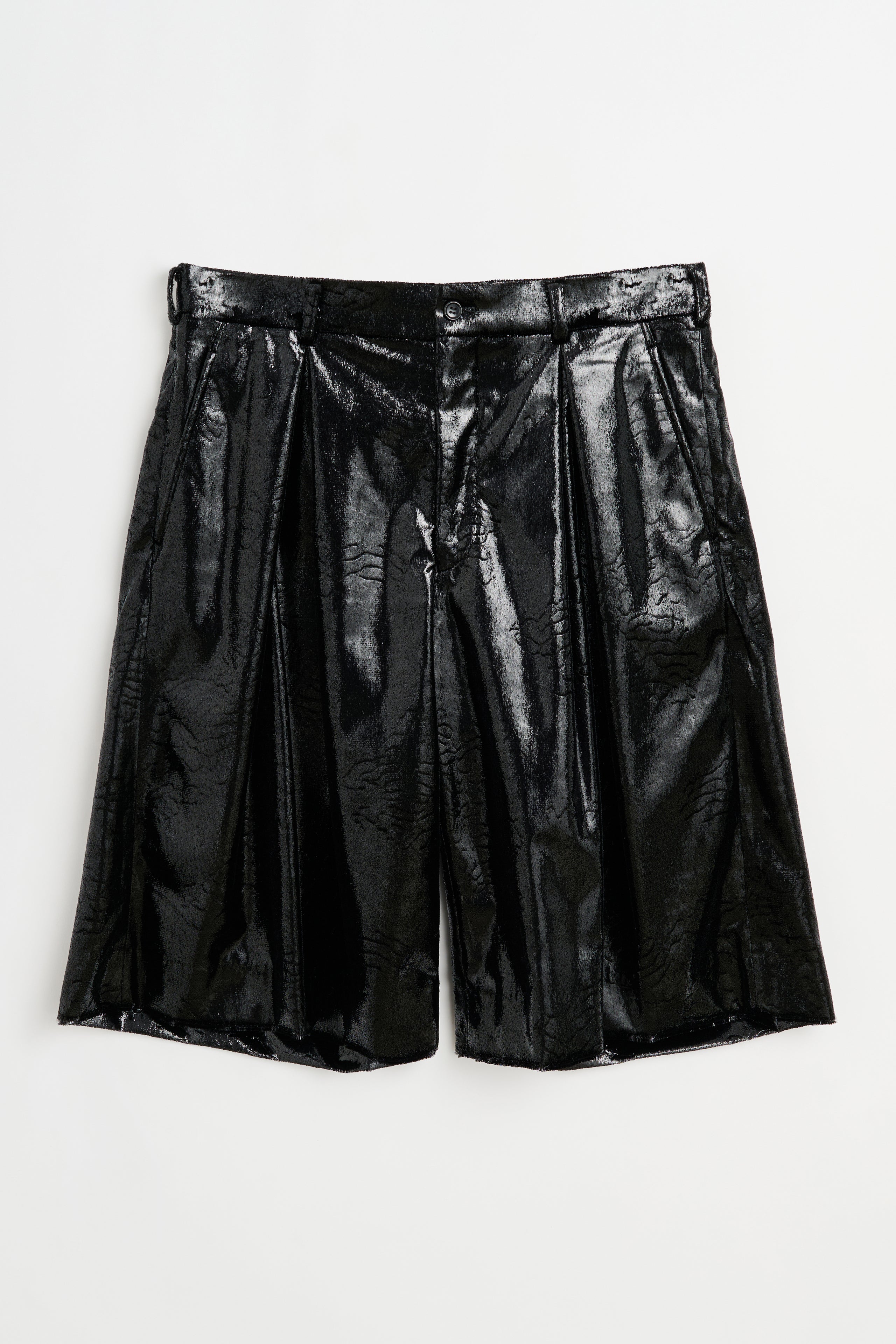 Comme des Garçons Homme Plus Shorts Shiny Black