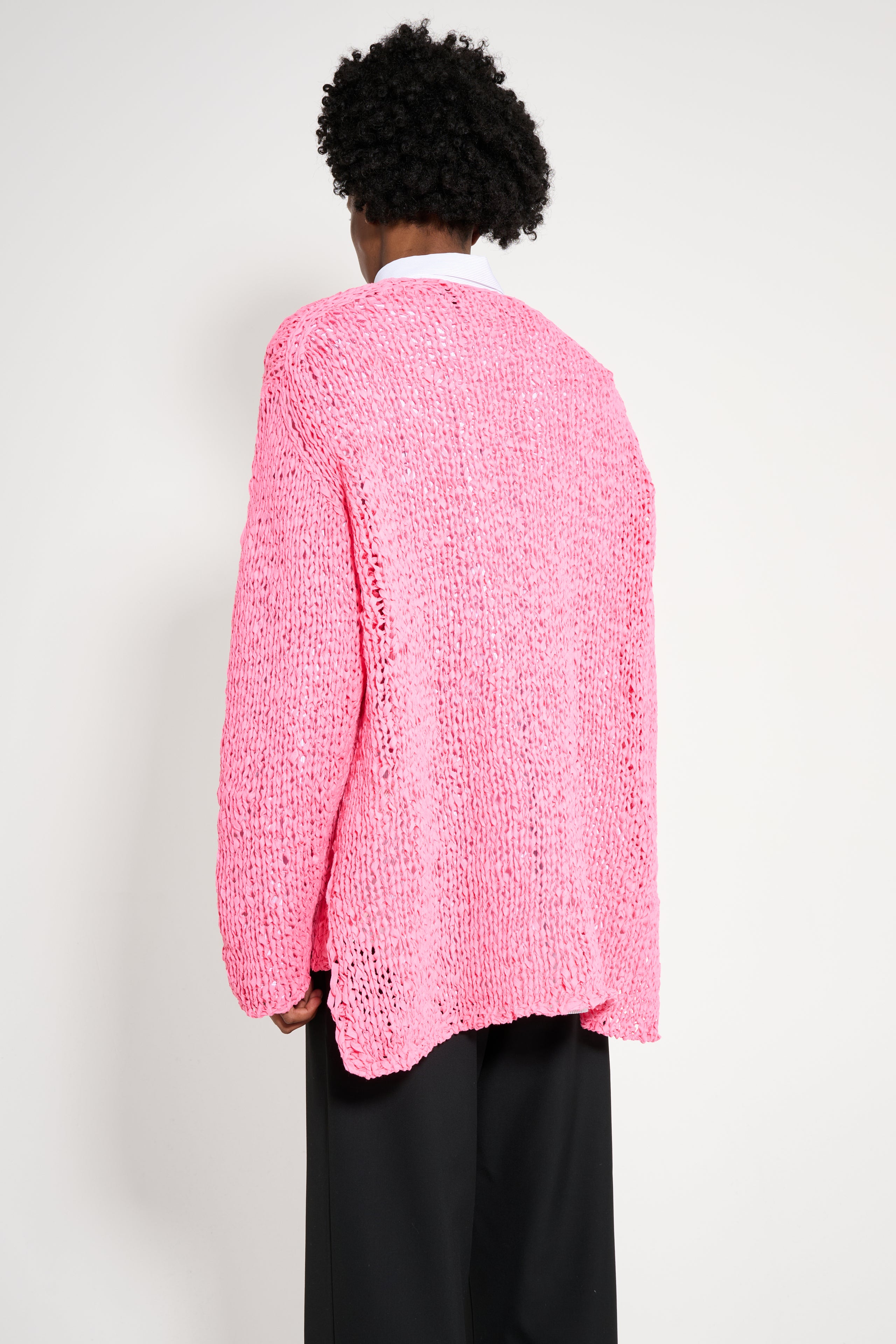 Comme des Garçons Homme Plus Loose Knit Sweater Pink