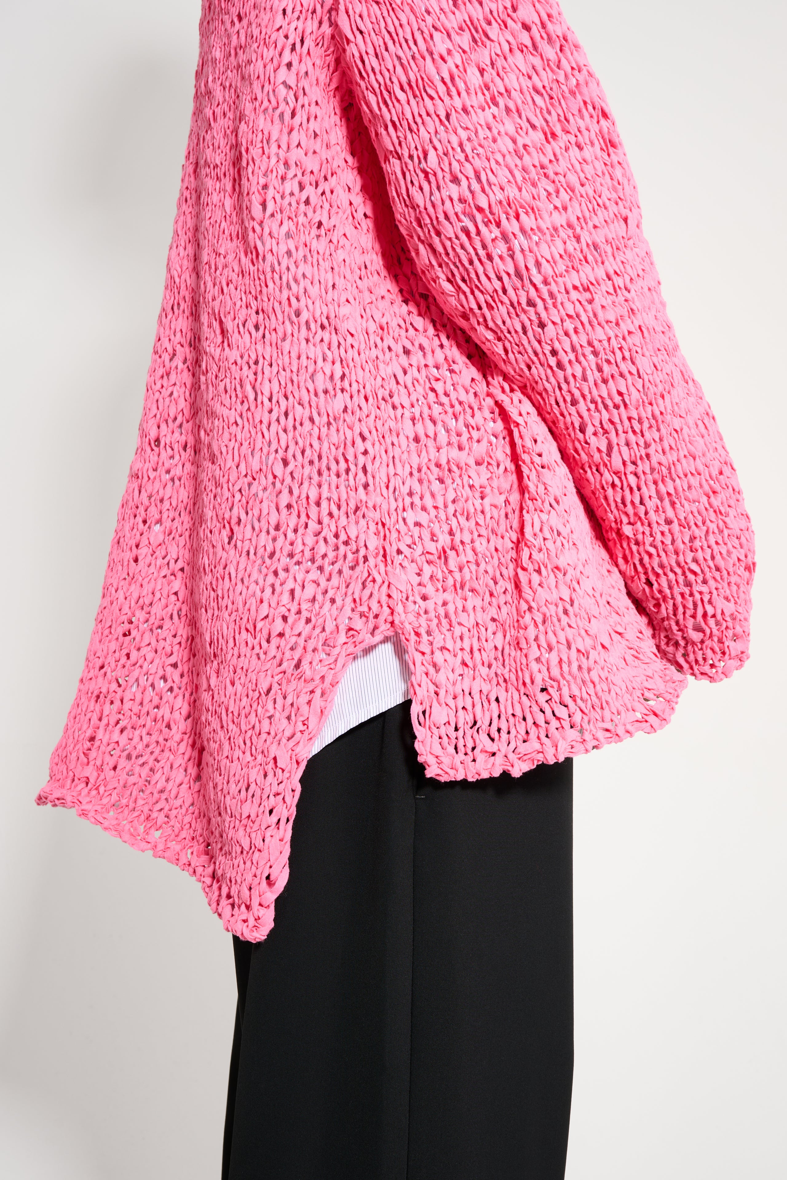 Comme des Garçons Homme Plus Loose Knit Sweater Pink