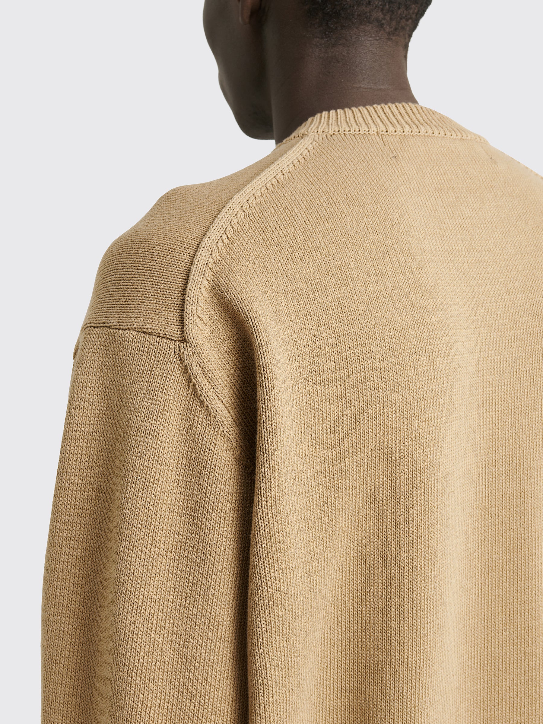 Comme des Garçons Homme Knitted Logo Sweater Beige / Green