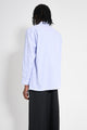 Comme des Garçons Homme Cotton Stripe Half Button Up Shirt Blue / White