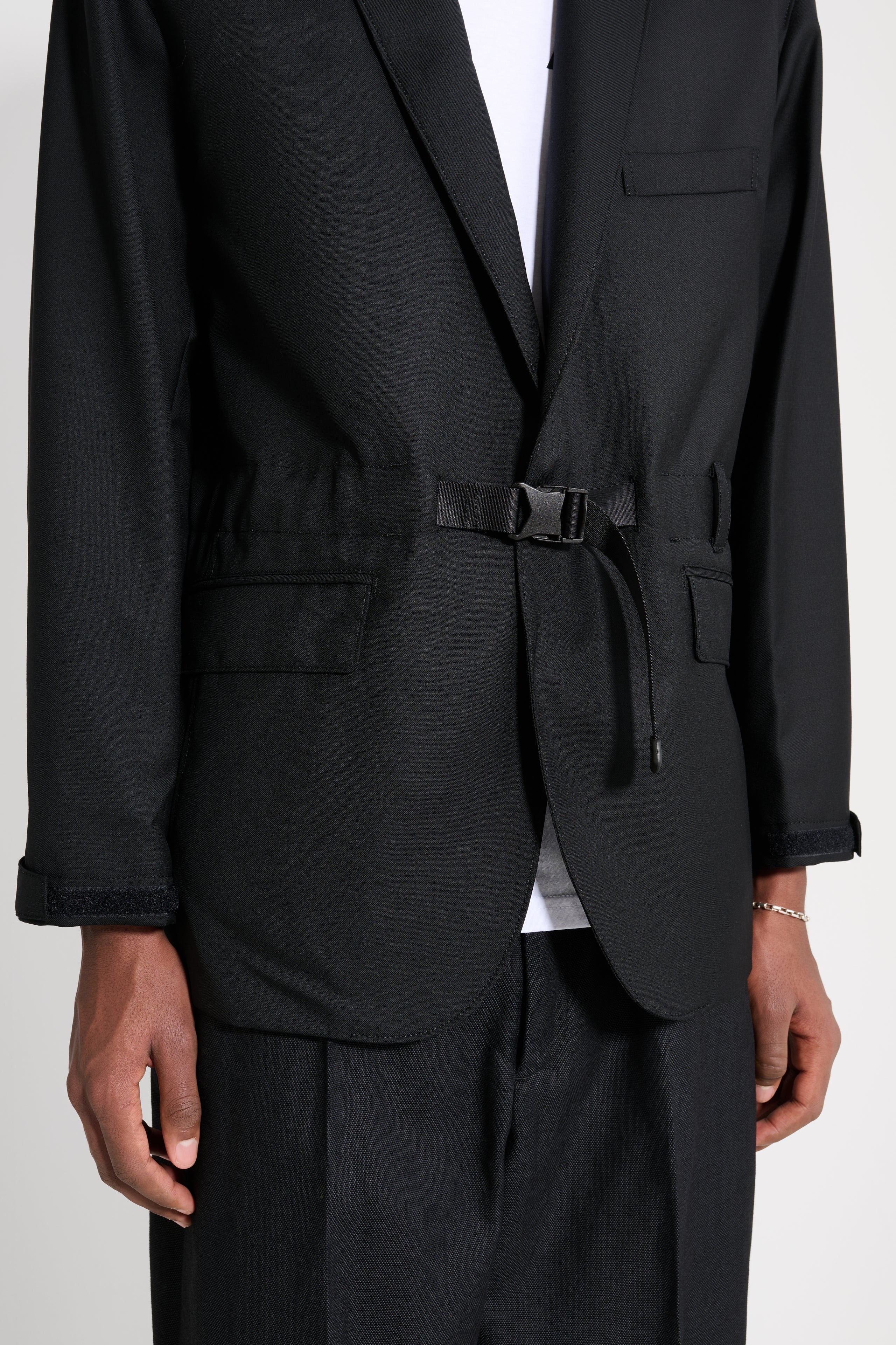 Comme des Garçons Homme Belted Jacket Black