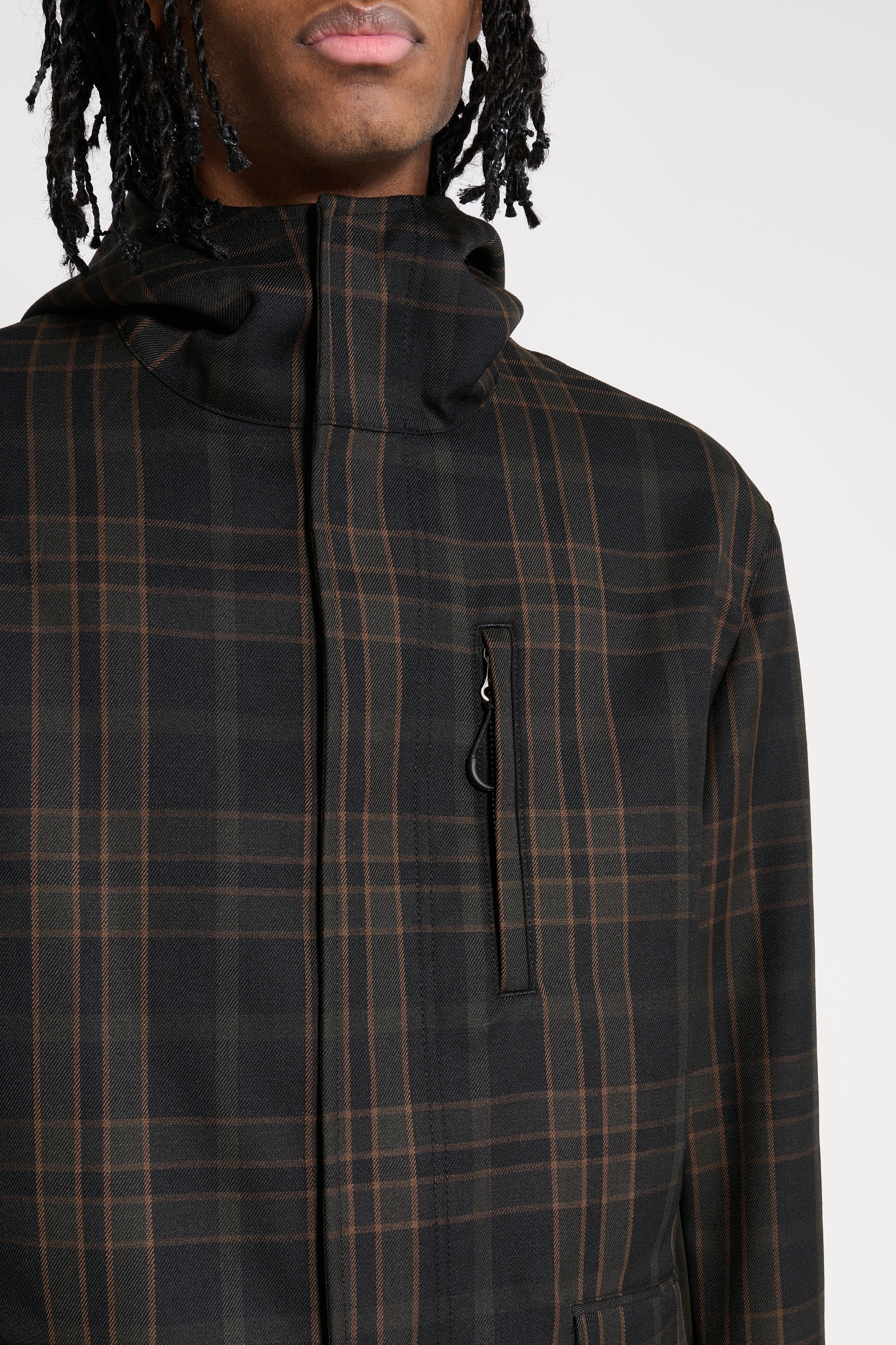 Comme des Garçons Homme Hooded Jacket Black / Khaki