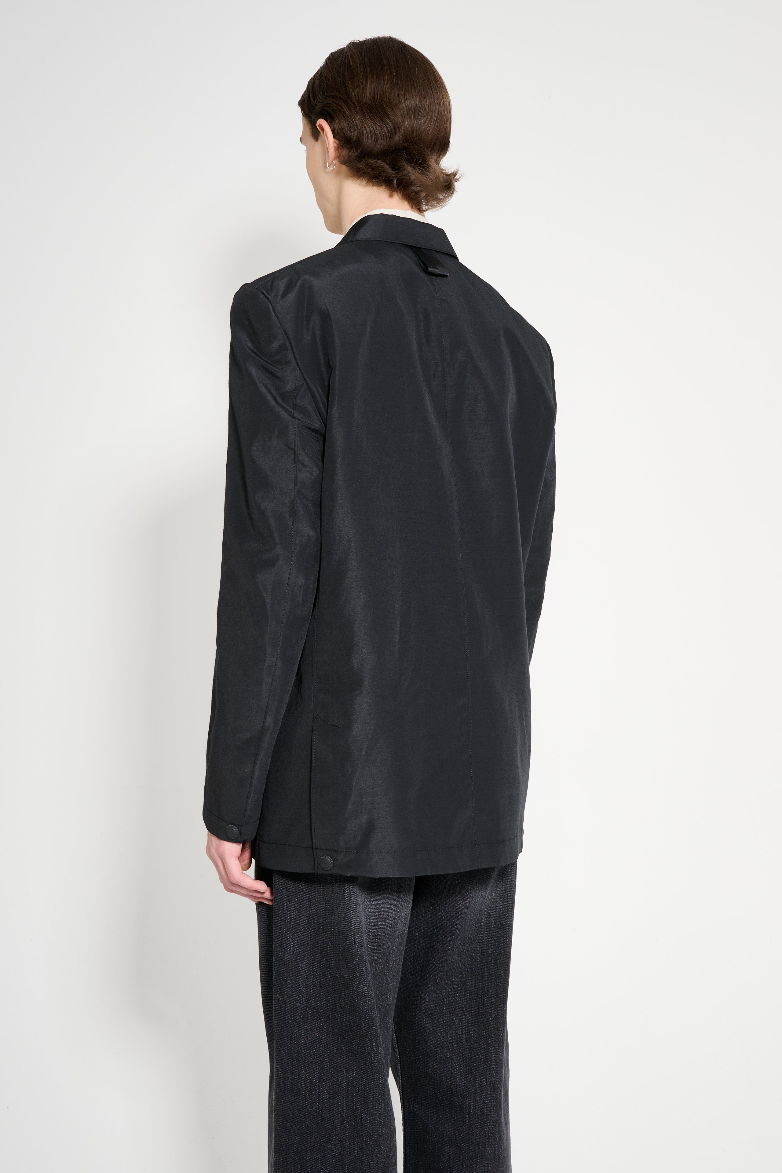 Comme des Garçons Homme Polyester Linen Jacket Black