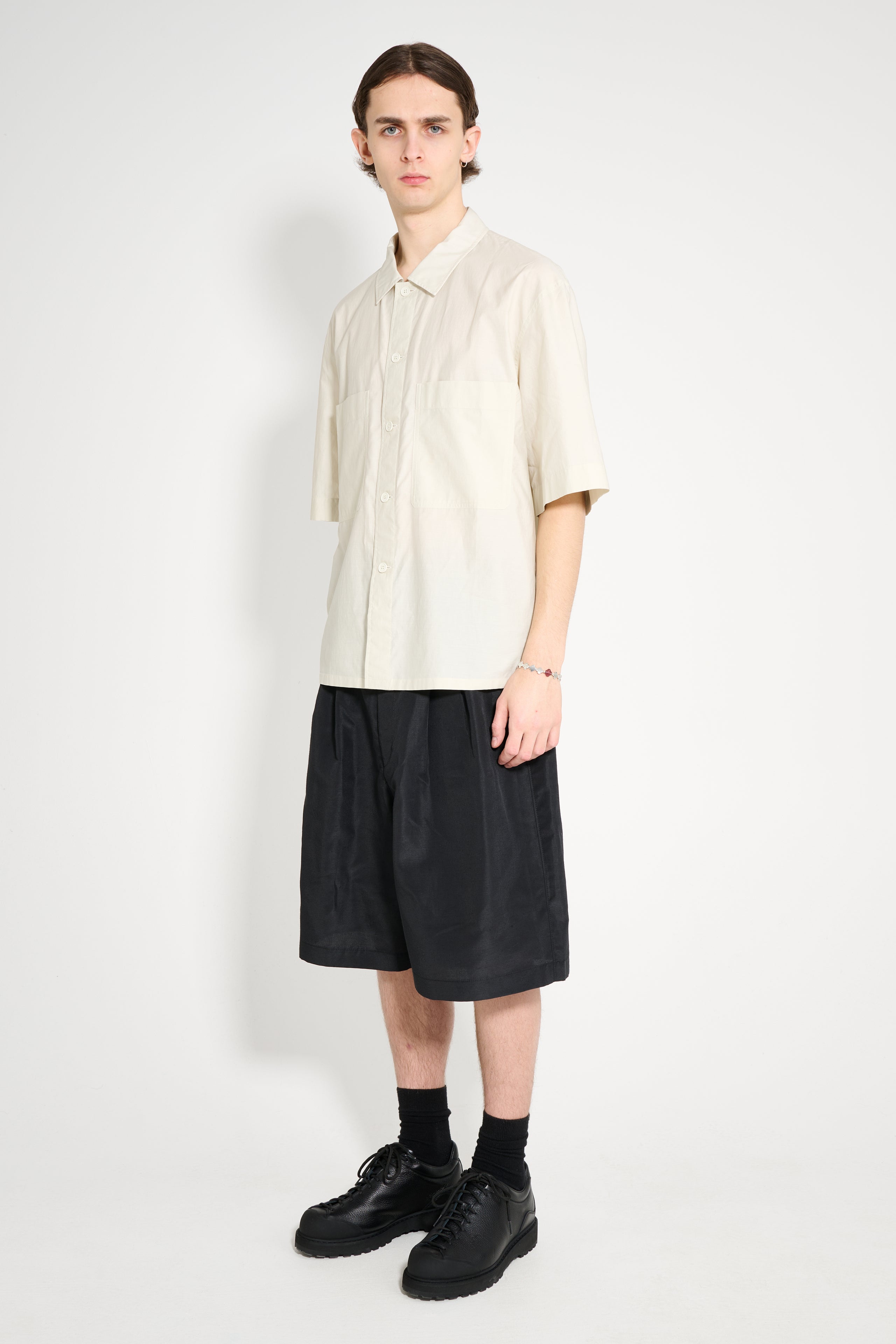 Comme des Garçons Homme Linen Shorts Black