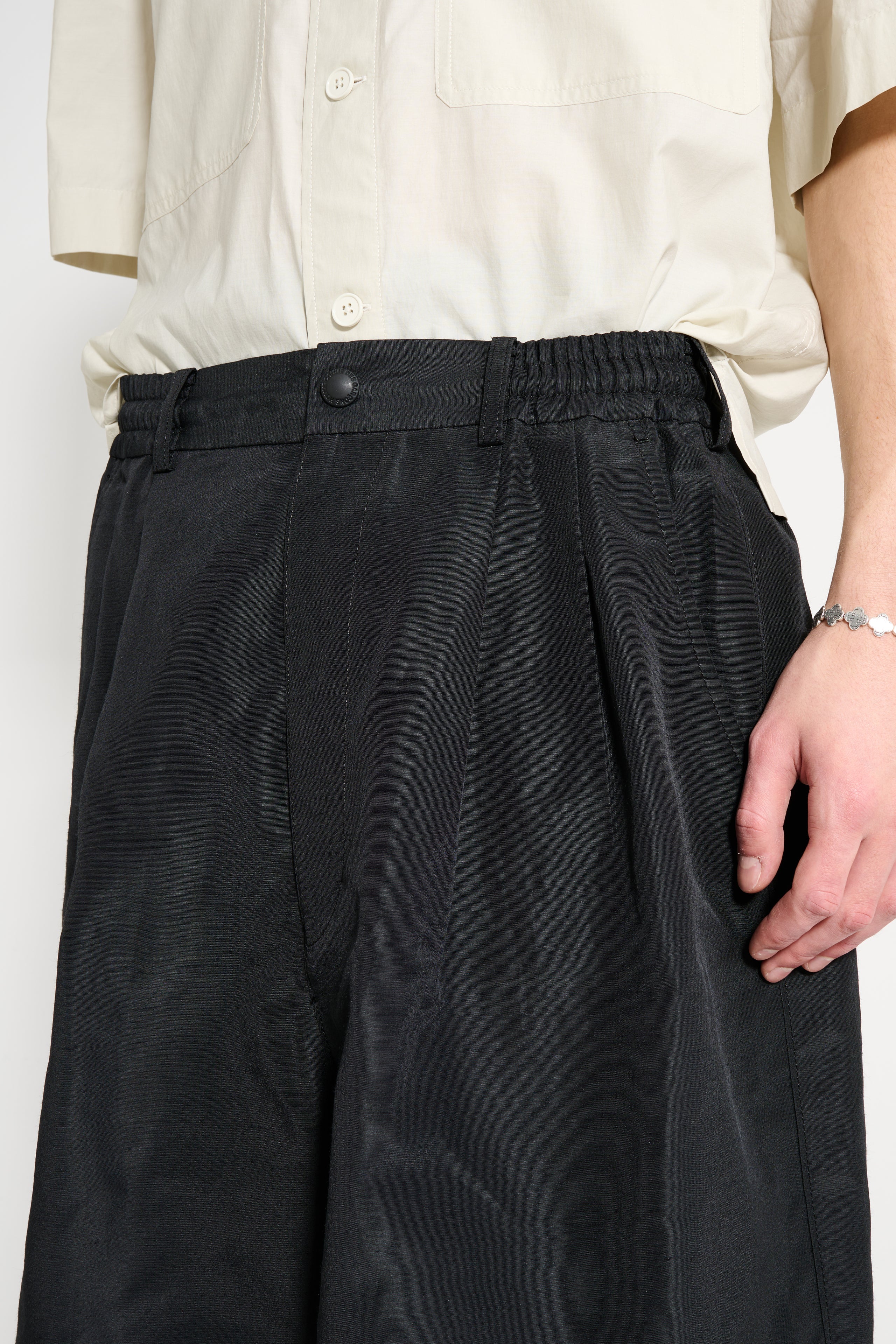 Comme des Garçons Homme Linen Shorts Black