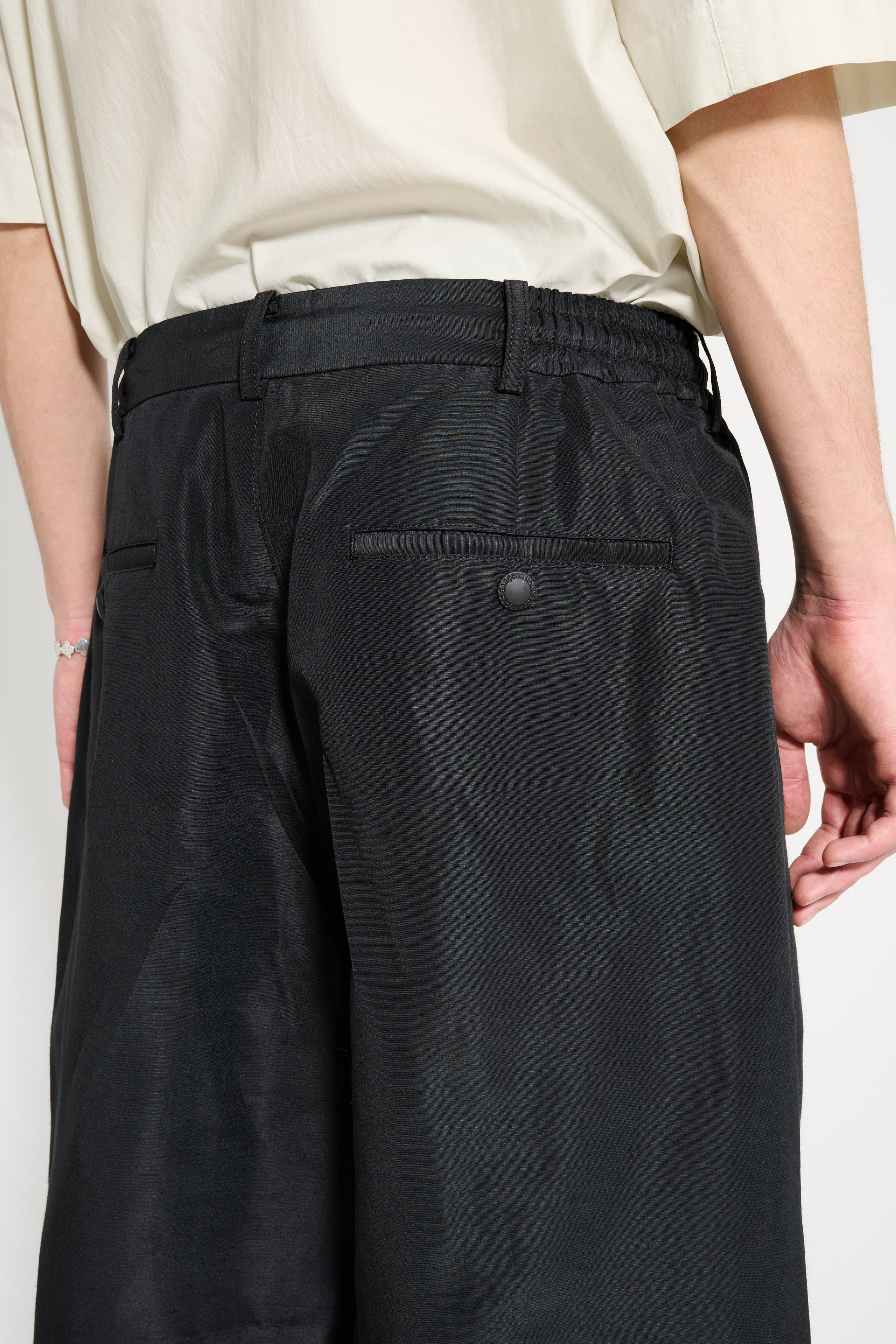 Comme des Garçons Homme Linen Shorts Black