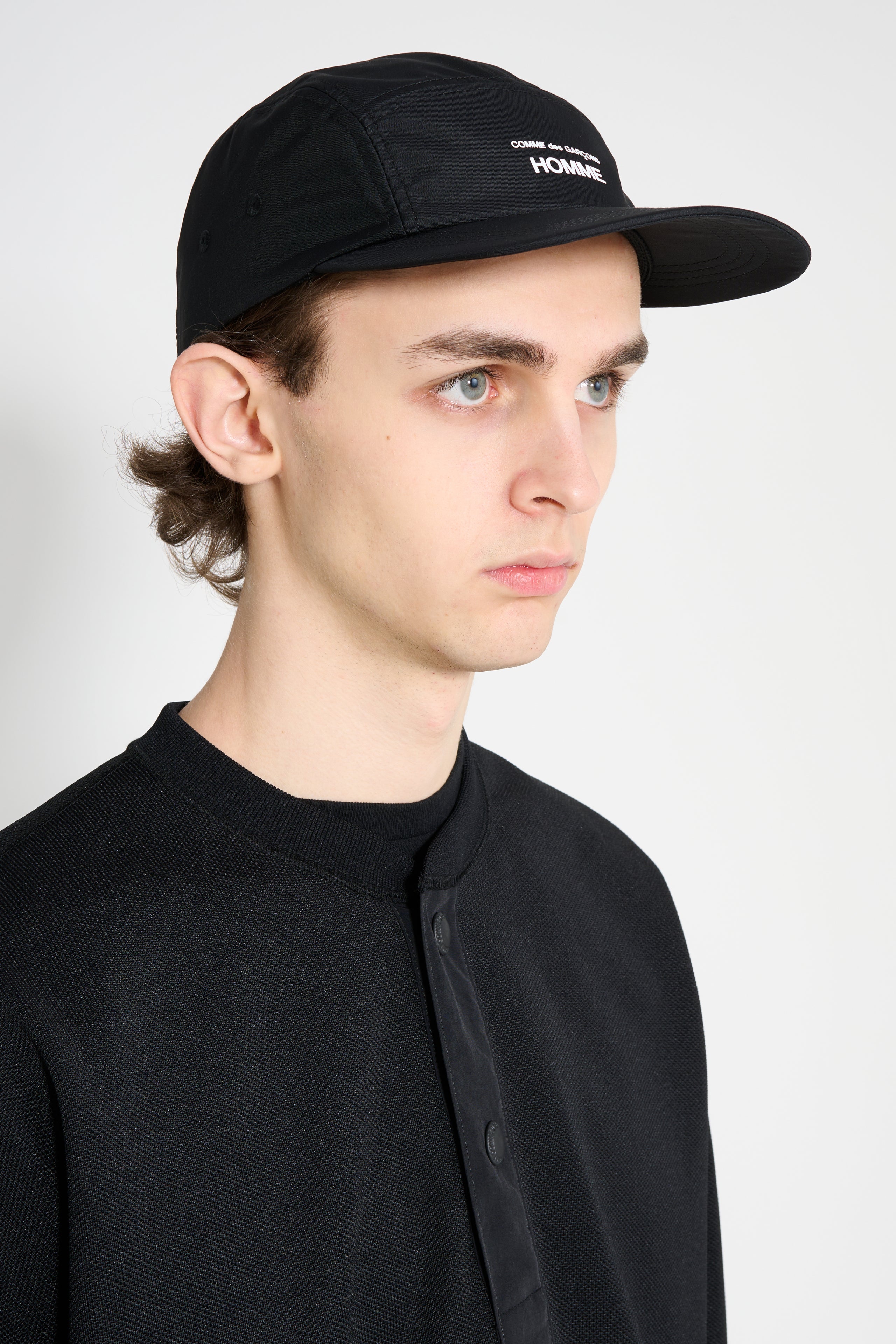 Comme des Garçons Homme 5-Panel Logo Hat Black