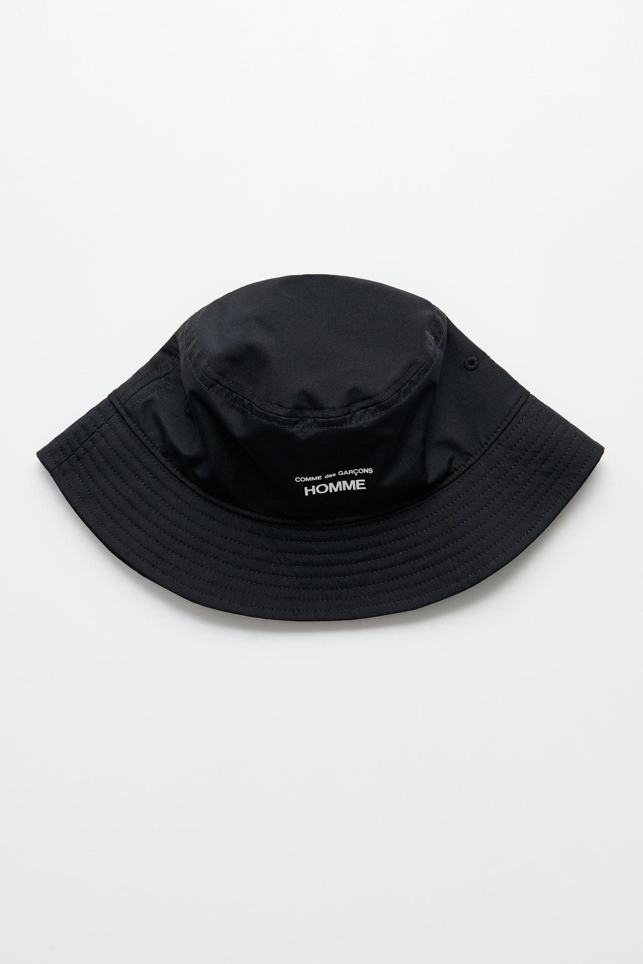 Comme des Garçons Homme Logo Bucket Hat Black