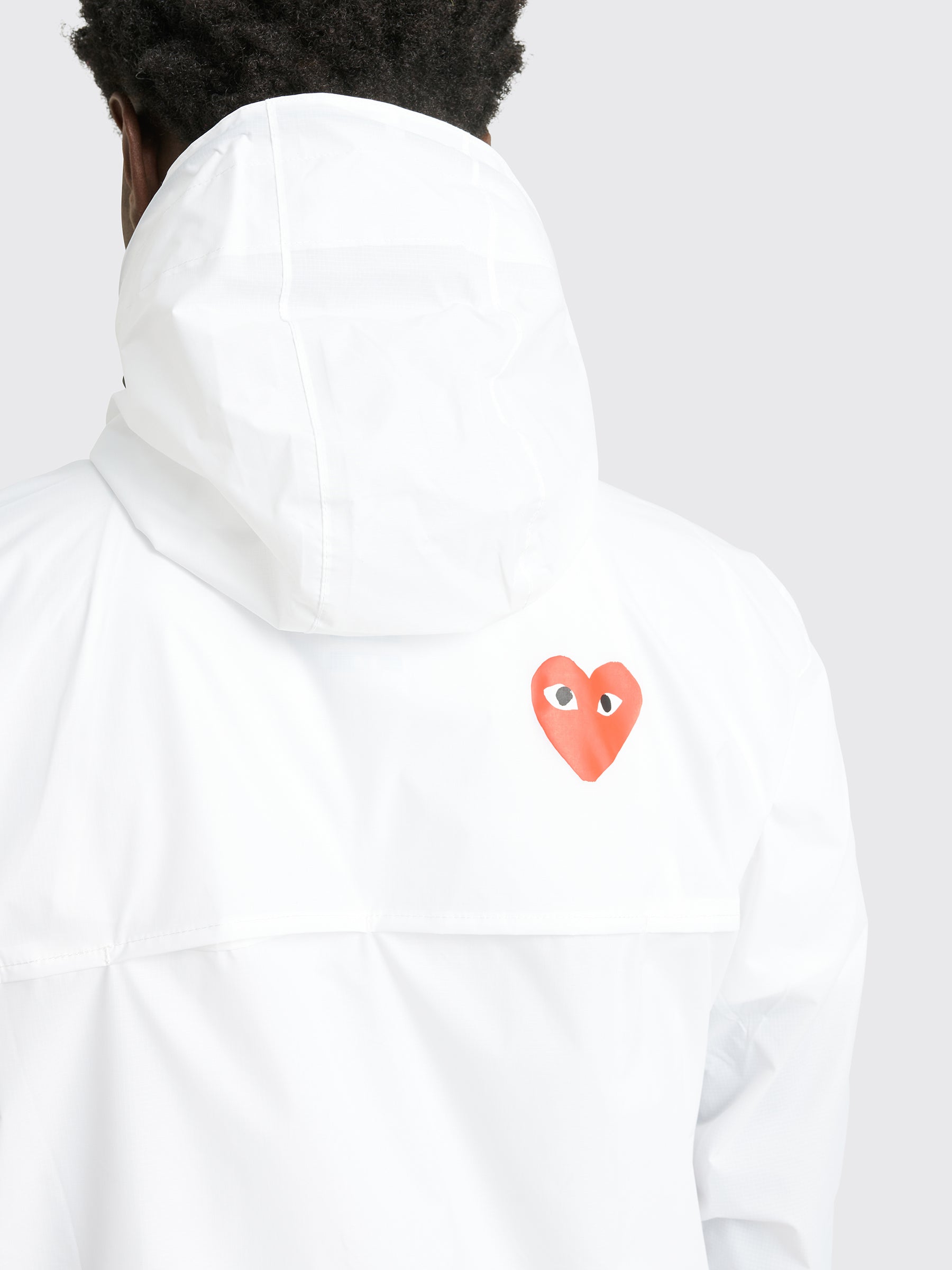 Comme des Garçons Play x K-Way Zip Jacket White