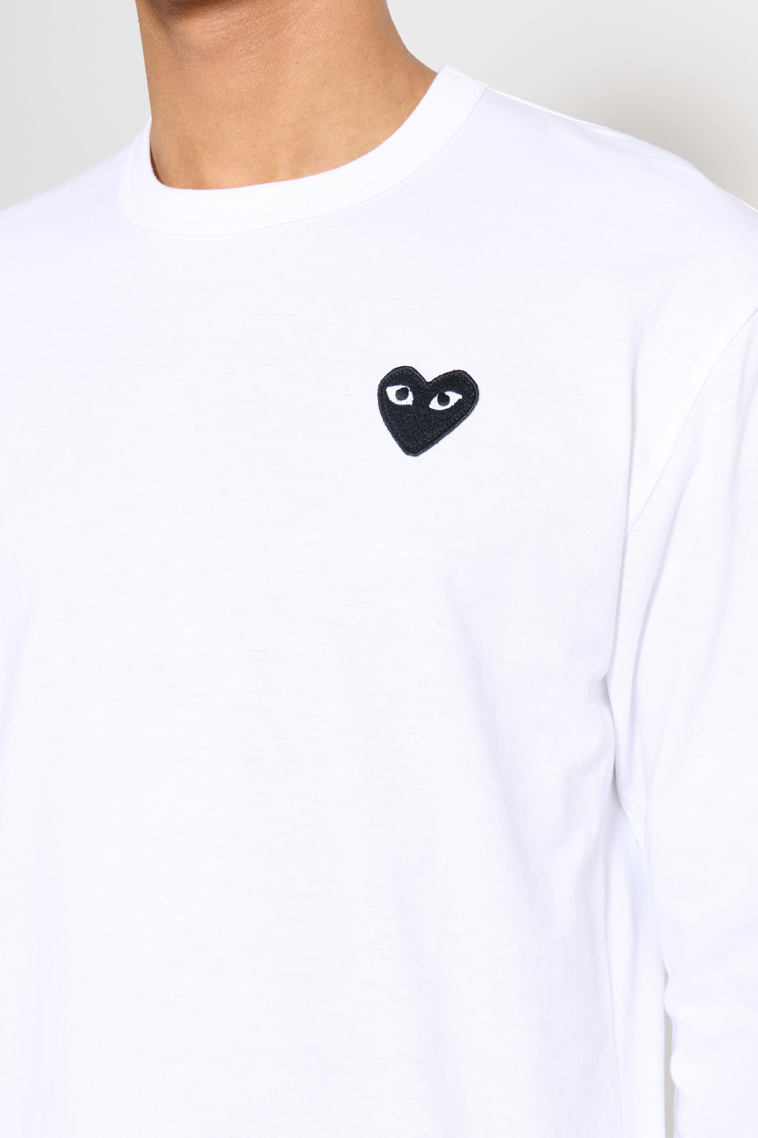 Comme des Garçons Play Small Heart LS T-shirt White