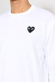 Comme des Garçons Play Small Heart LS T-shirt White