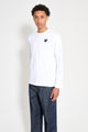 Comme des Garçons Play Small Heart LS T-shirt White