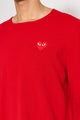 Comme des Garçons Play Small Heart Knitted Sweater Red