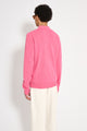 Comme des Garçons Play Double Heart Knitted Cardigan Pink