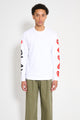 Comme des Garçons Play Printed Sleeves T-shirt White