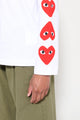 Comme des Garçons Play Printed Sleeves T-shirt White