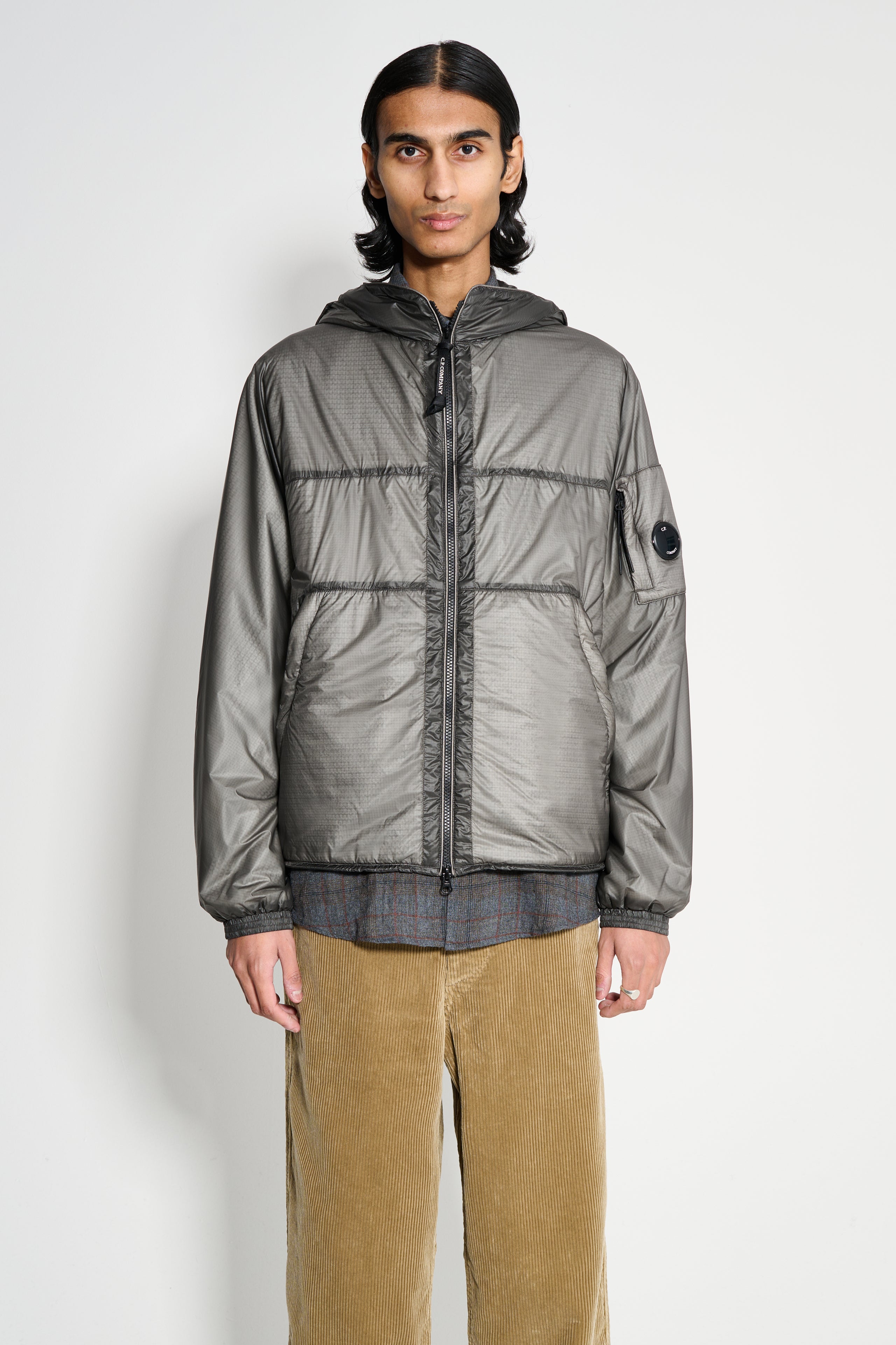 C.P. Company Nada Shell Primaloft® Hooded Jacket Smoked Pearl