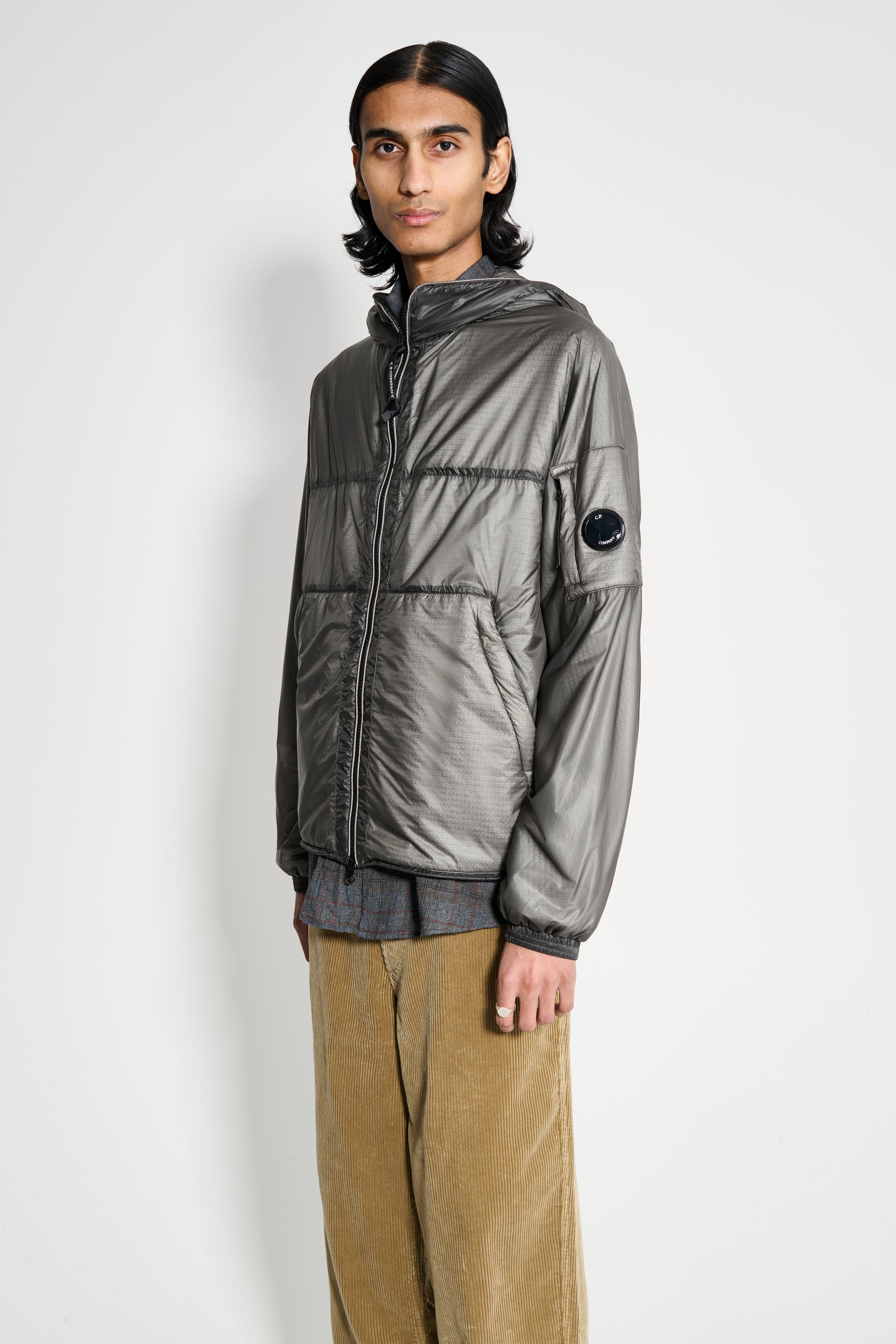 C.P. Company Nada Shell Primaloft® Hooded Jacket Smoked Pearl