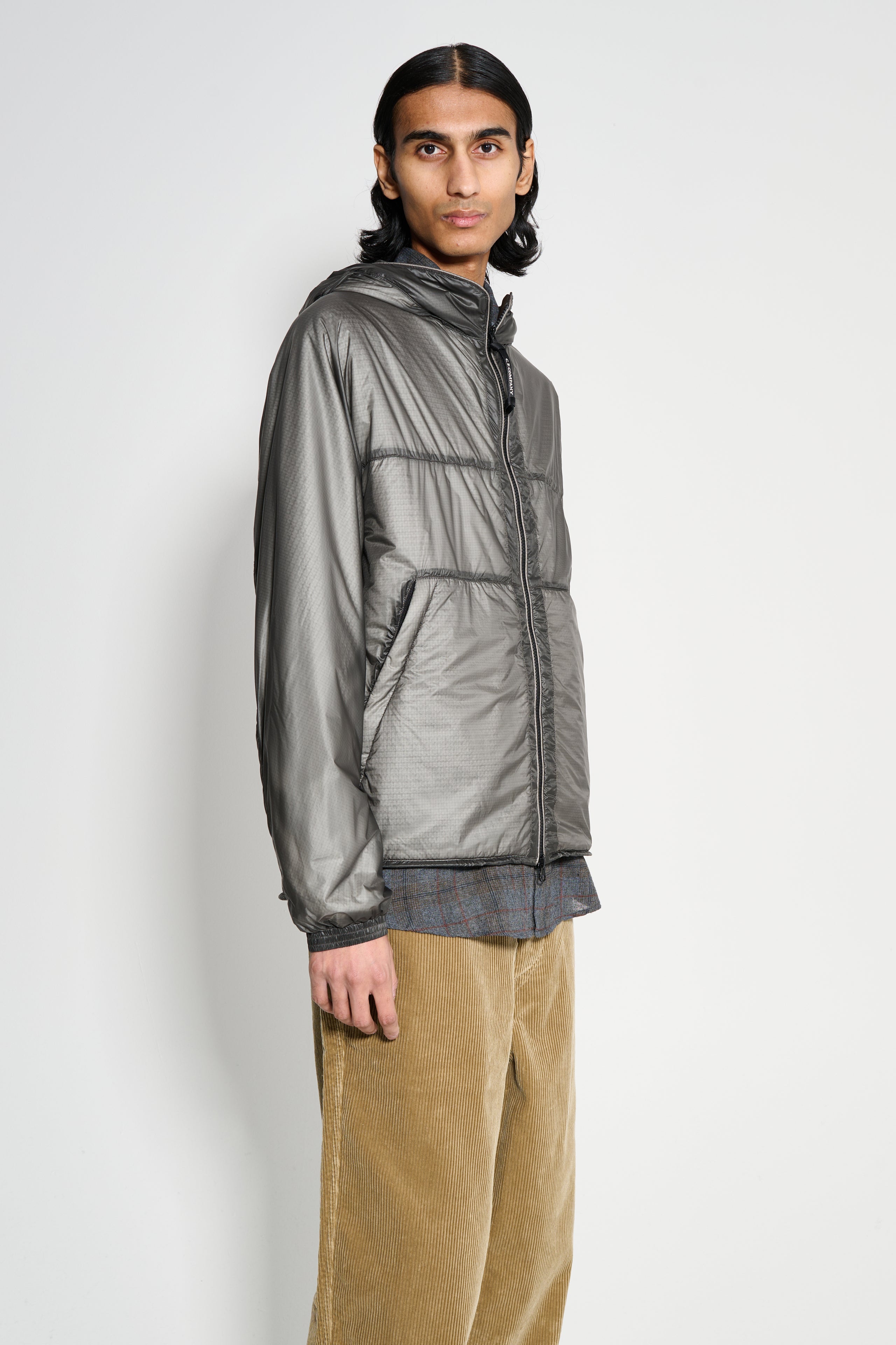 C.P. Company Nada Shell Primaloft® Hooded Jacket Smoked Pearl