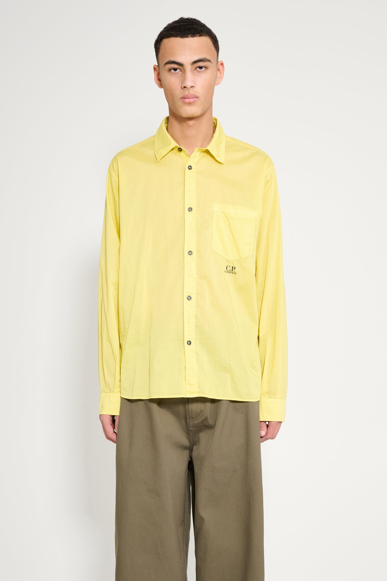 C.P. Company Shirt Gauze Bright Yellow