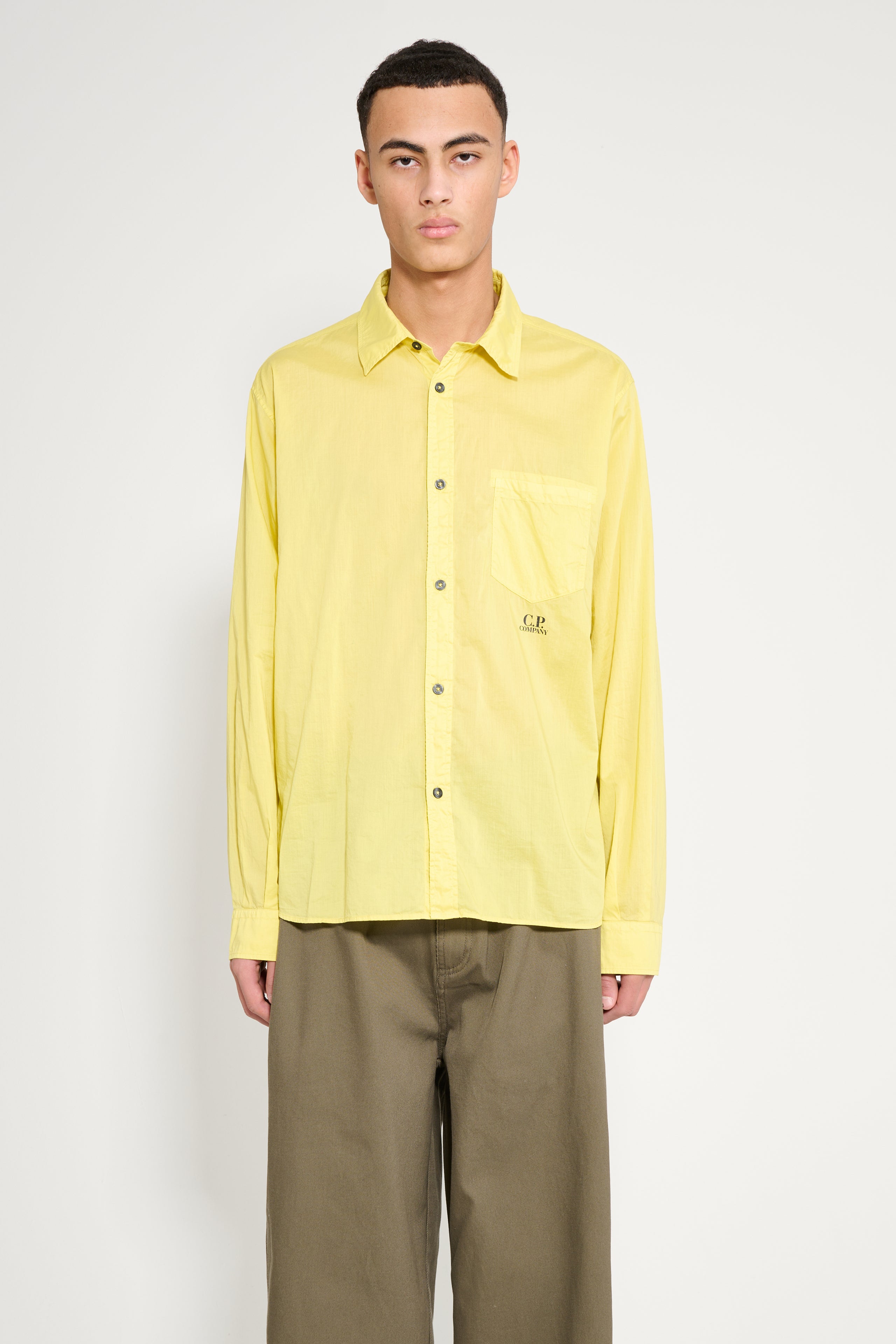 C.P. Company Shirt Gauze Bright Yellow