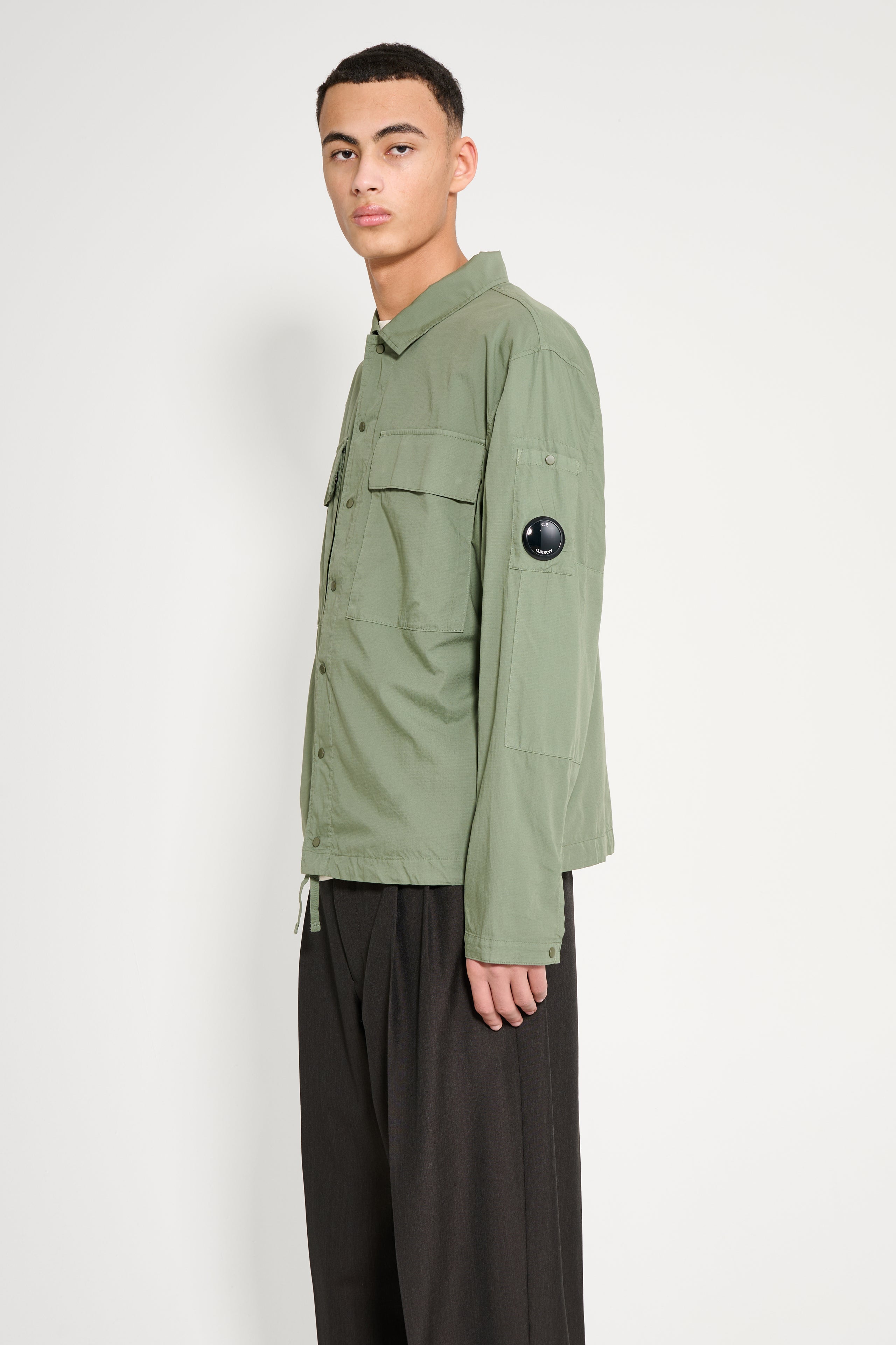 C.P. Company Lens Overshirt Thyme