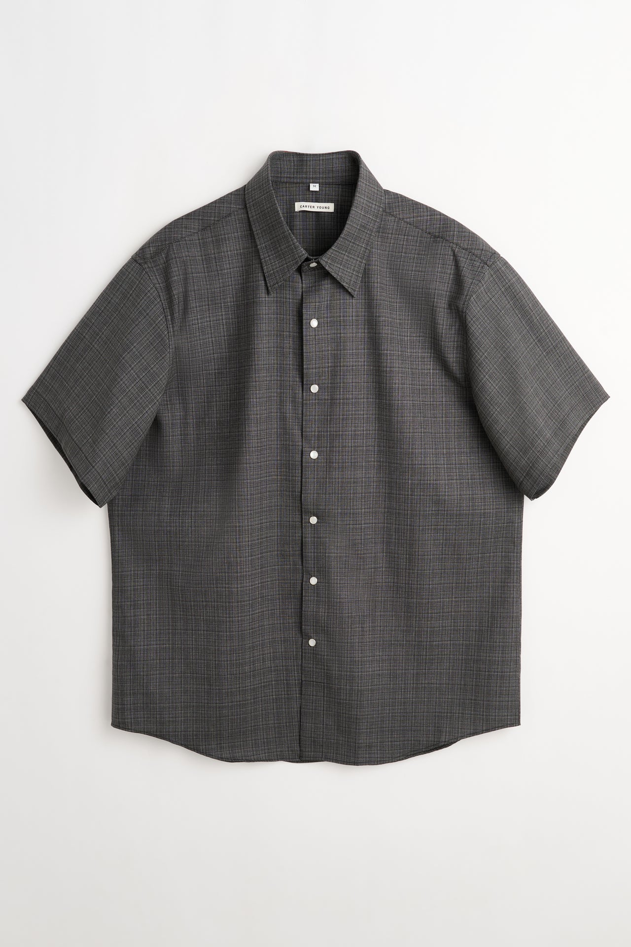 Carter Young S/S Hugo Rancher Shirt Iron Check