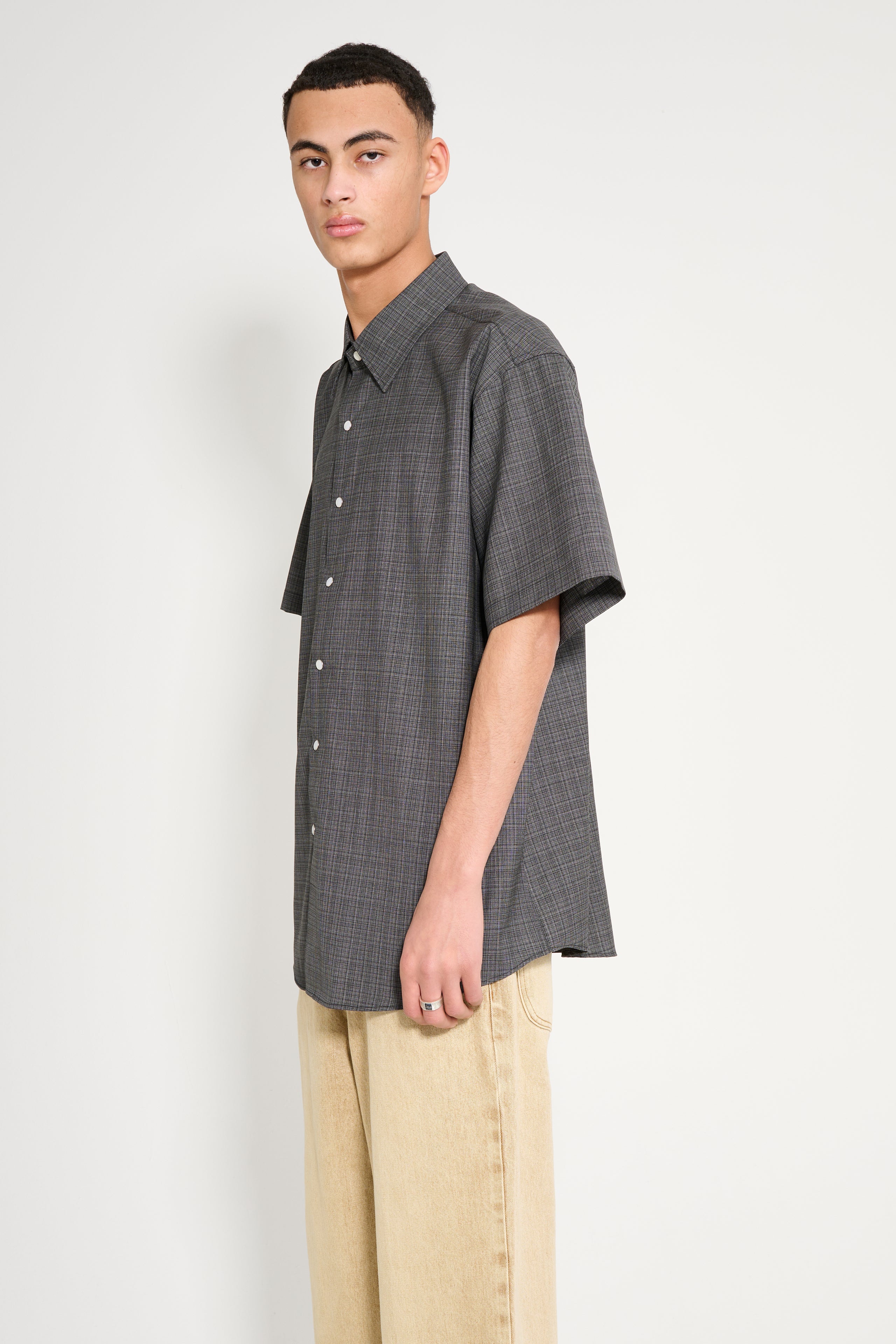 Carter Young S/S Hugo Rancher Shirt Iron Check