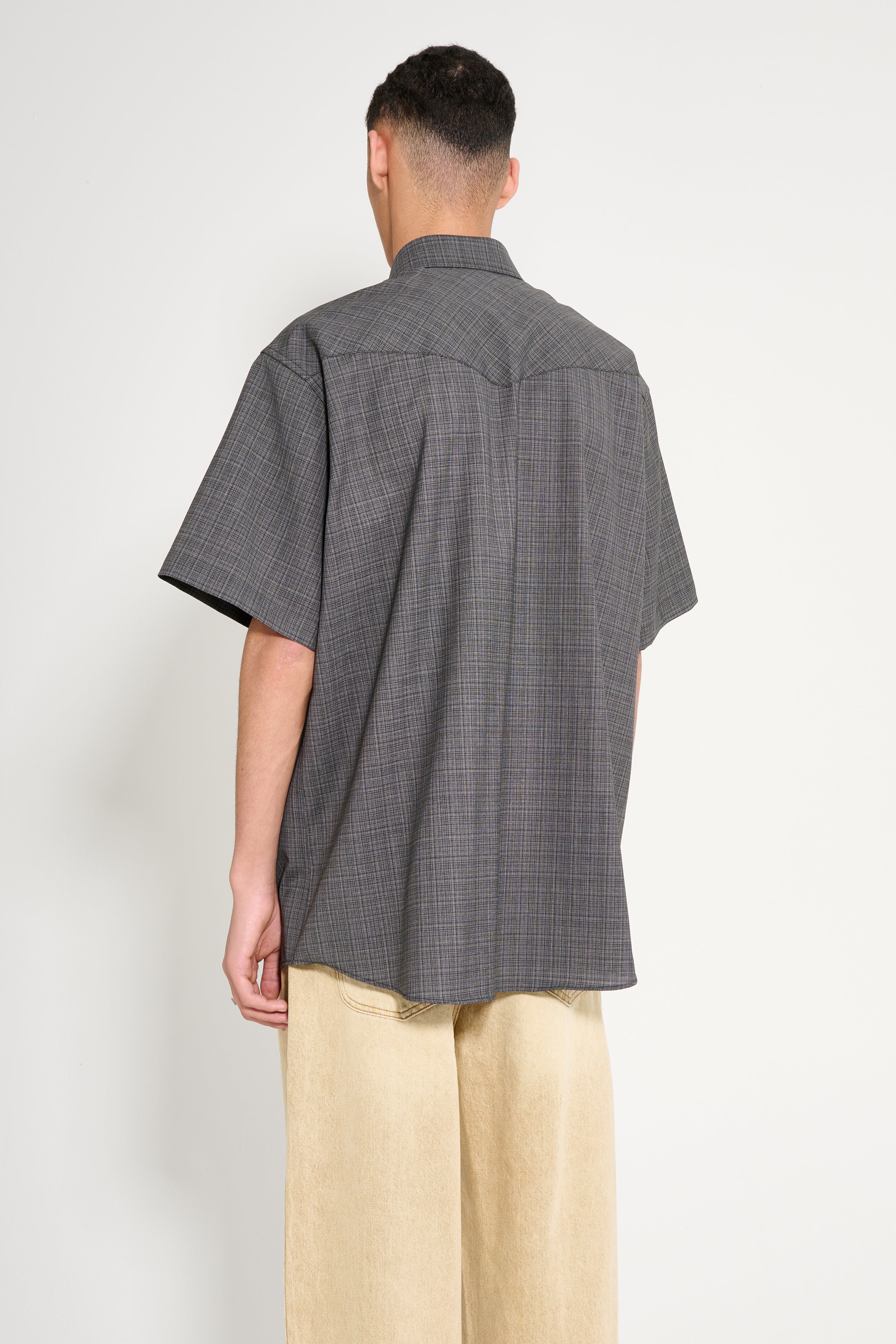 Carter Young S/S Hugo Rancher Shirt Iron Check