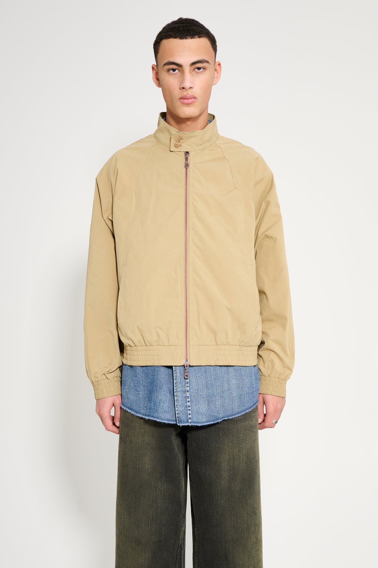 Carter Young Western Harrington Blouson Light Khaki