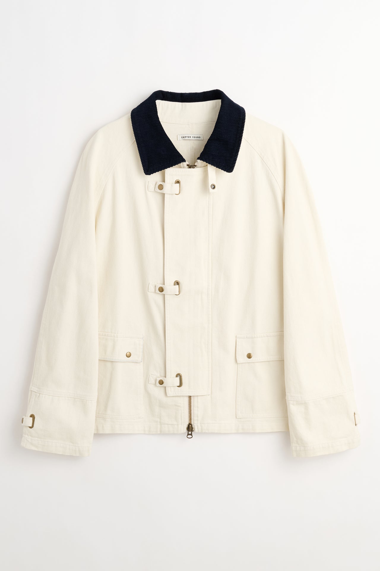 Carter Young Newman Chore Coat Birch / Deep Navy