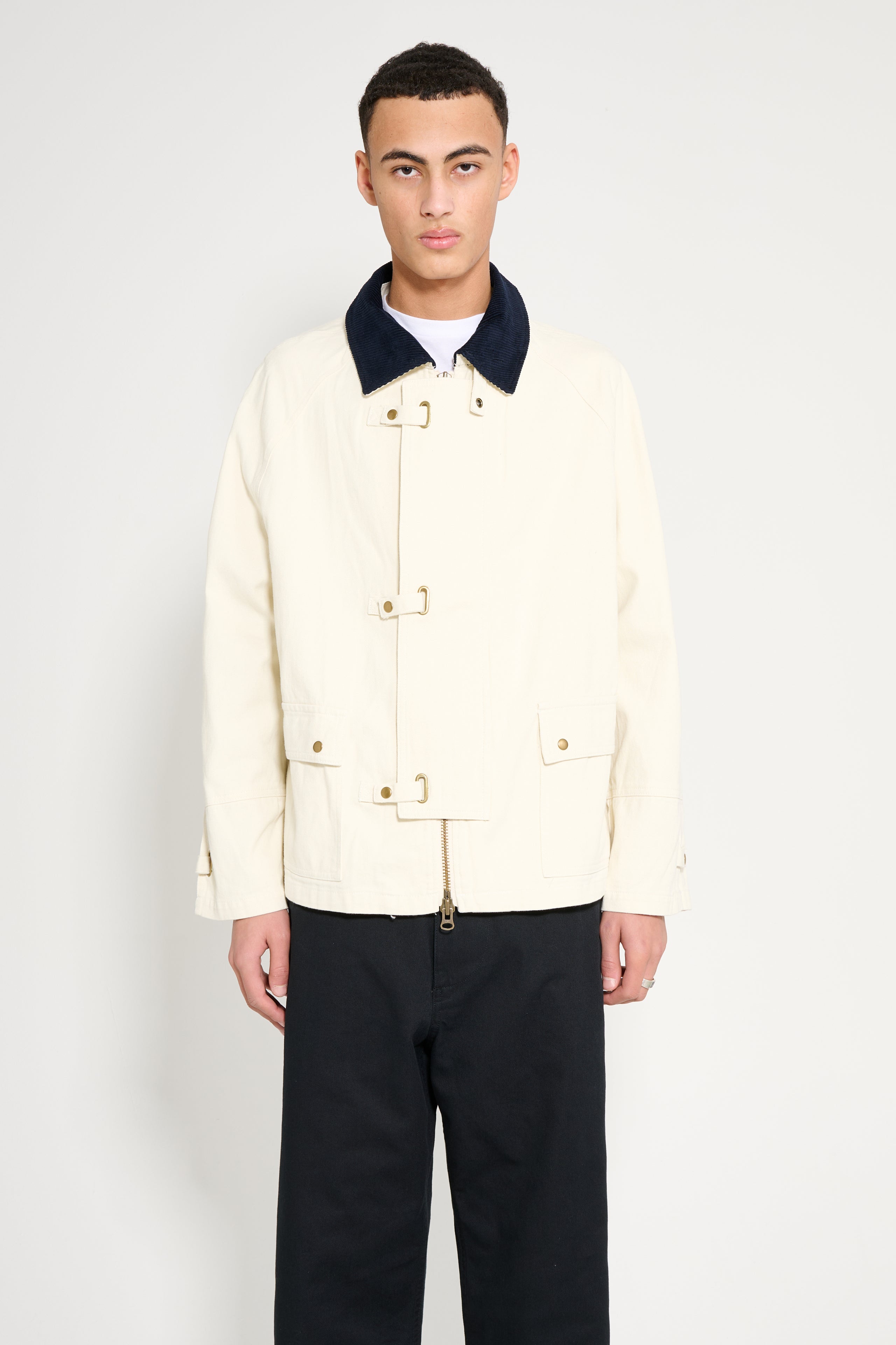 Carter Young Newman Chore Coat Birch / Deep Navy