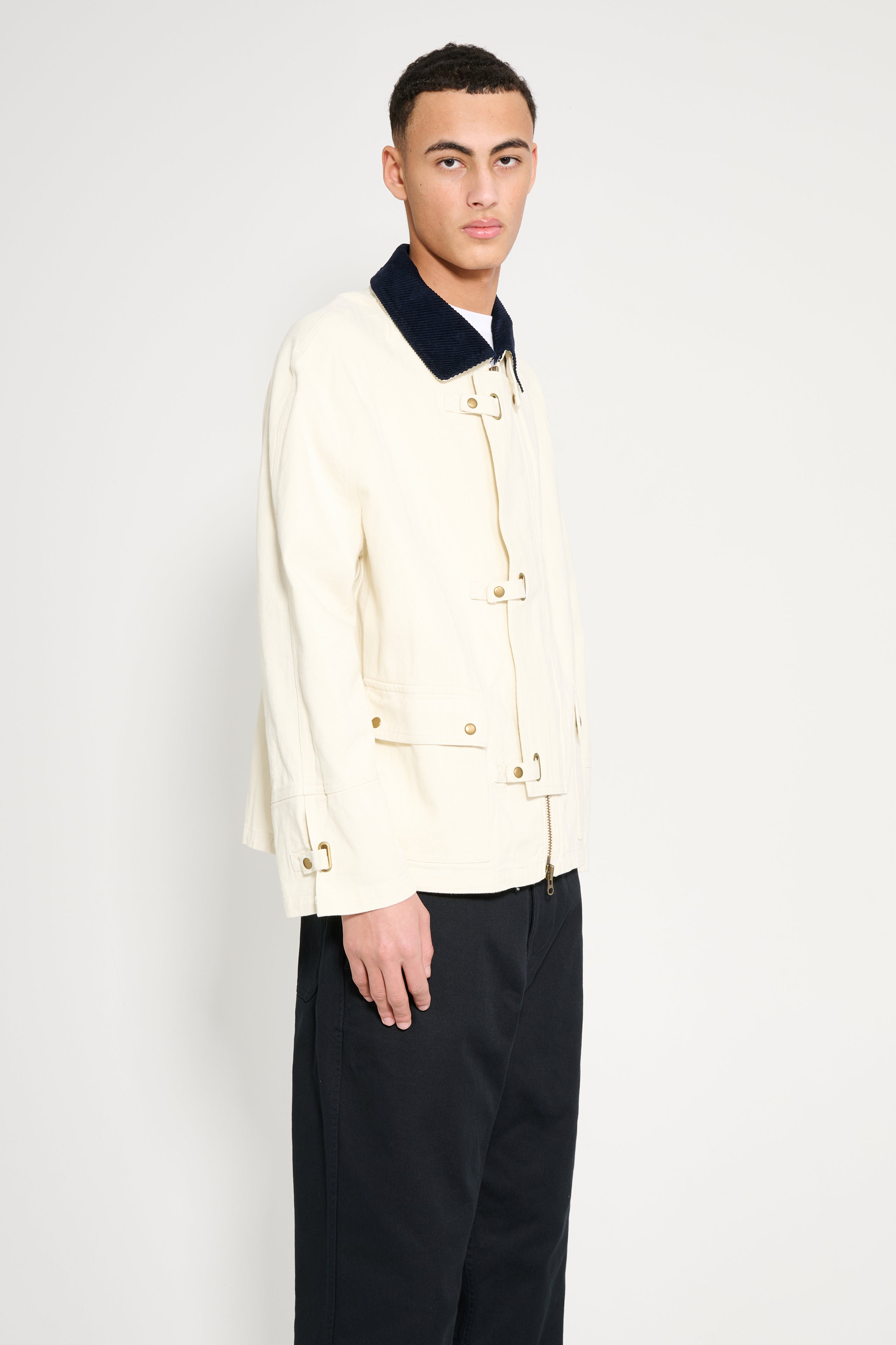 Carter Young Newman Chore Coat Birch / Deep Navy