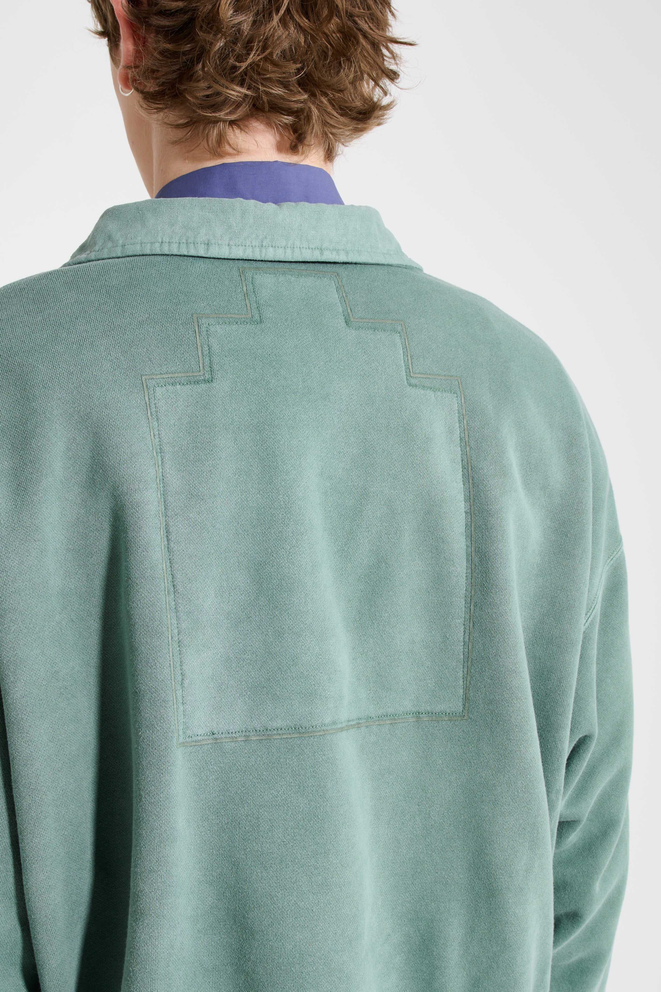 Cav Empt Overdye Collared Half Zip Green