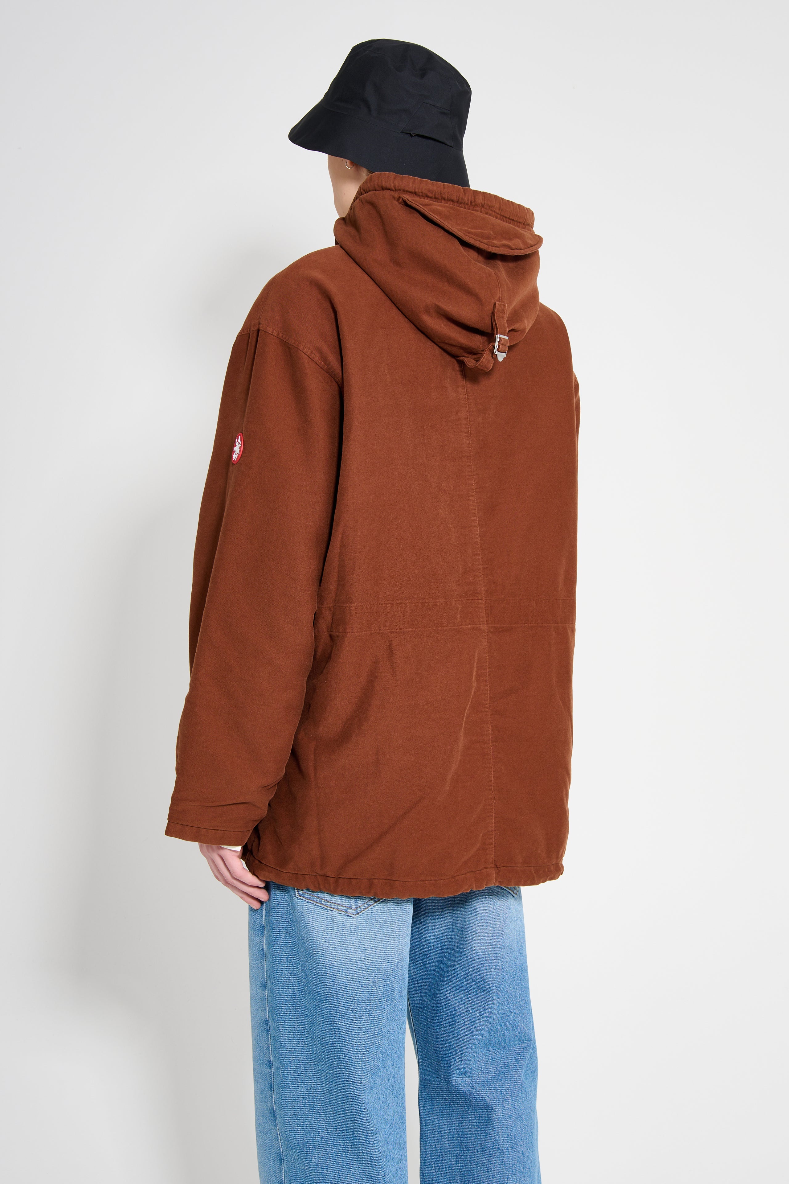 Cav Empt Cotton Detached Hood Jacket Brown