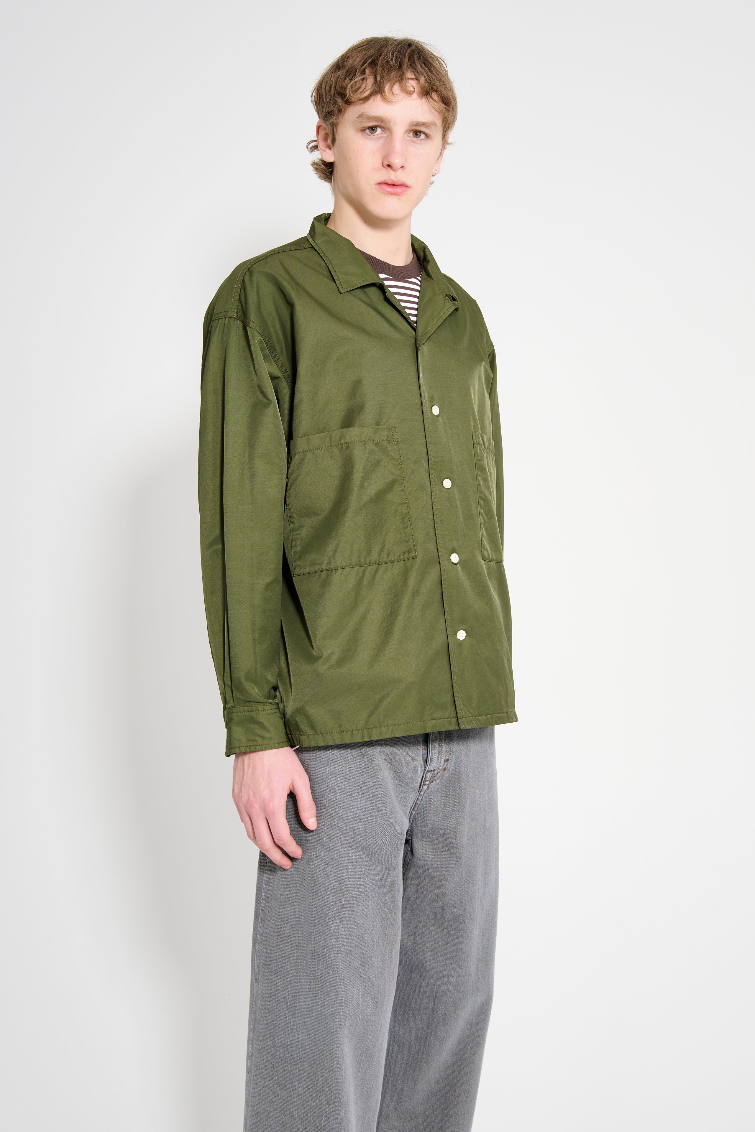 Cav Empt CN Twill Open Shirt Jacket Green