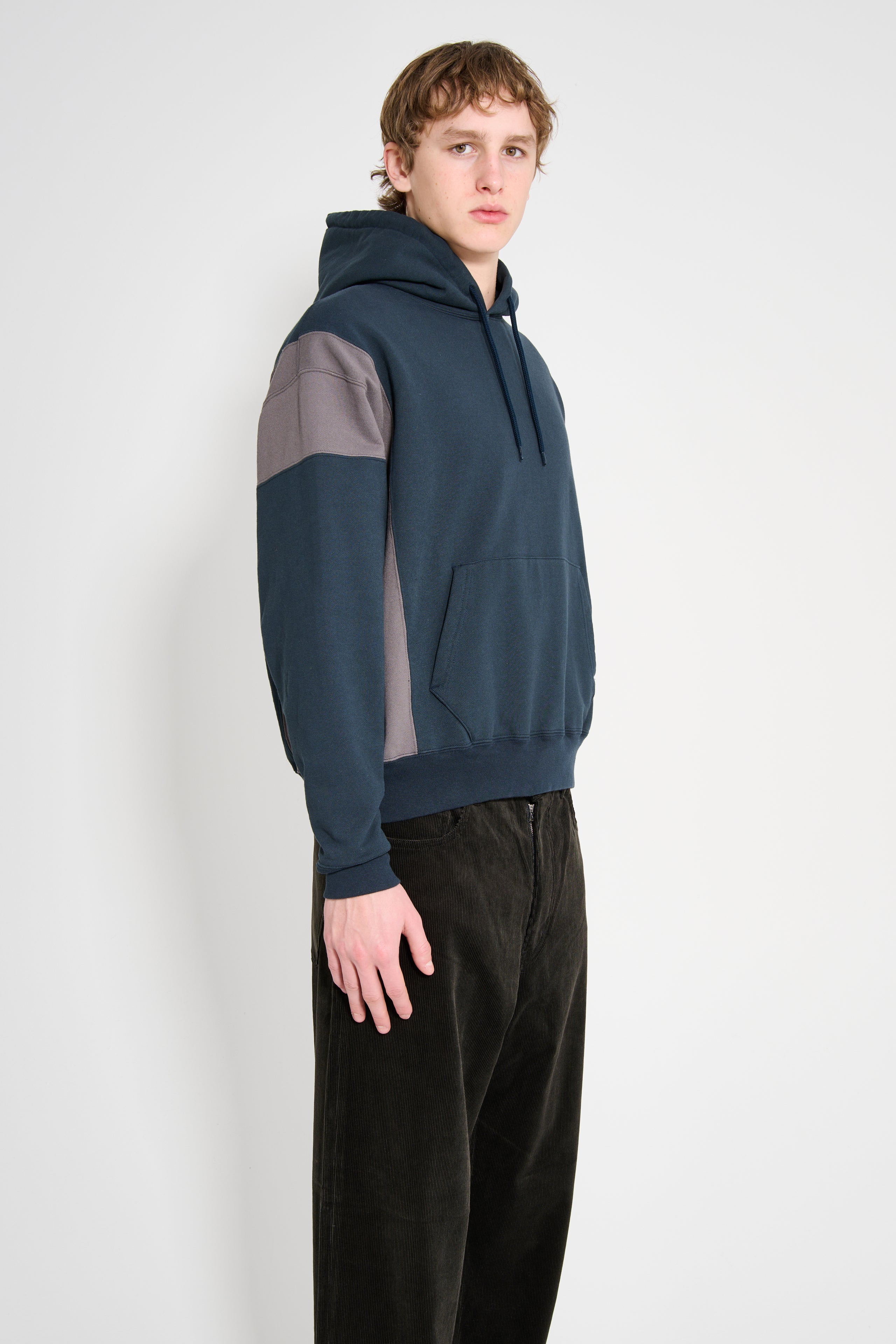 Cav Empt Side Color Hoodie Navy