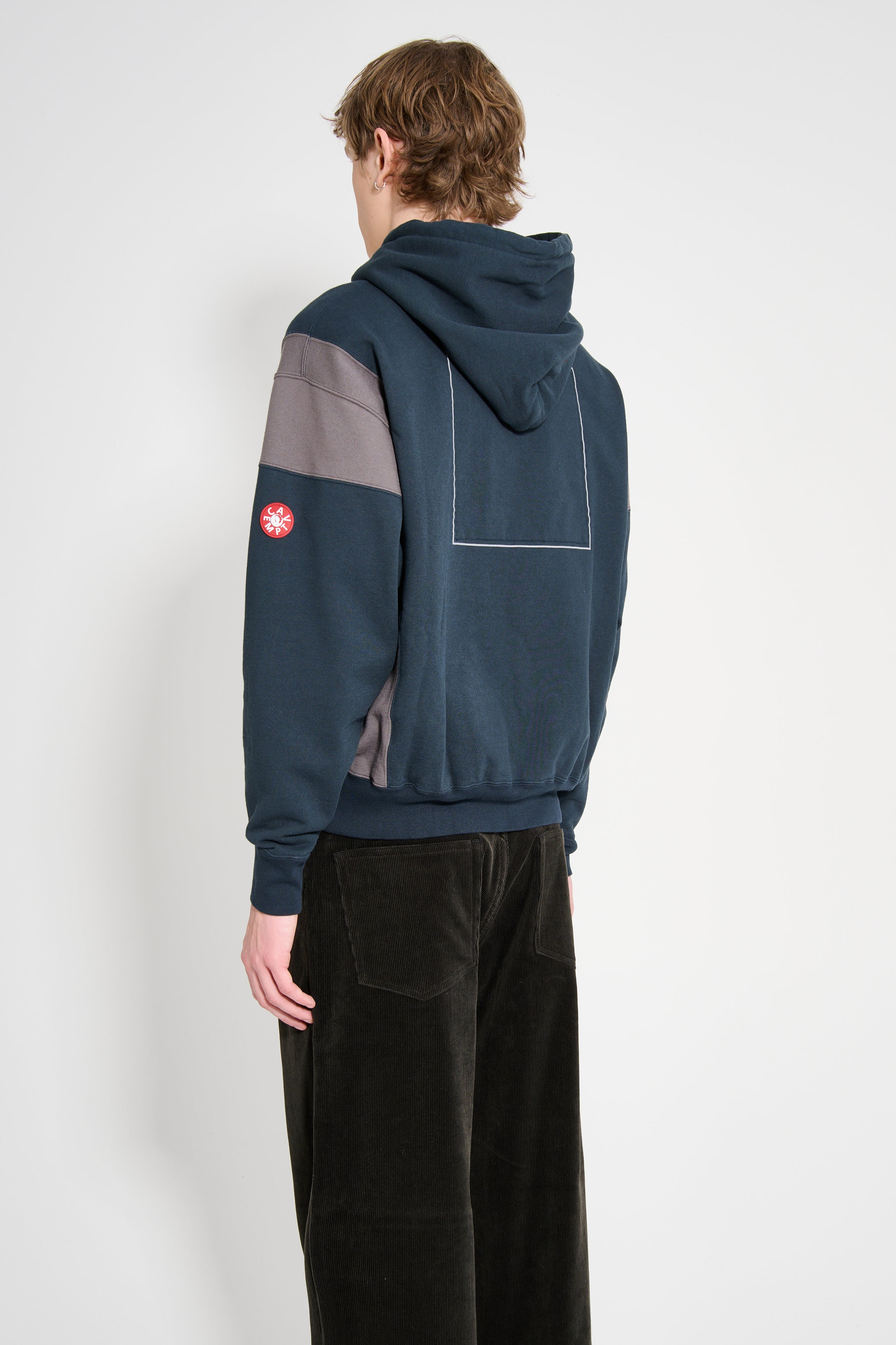 Cav Empt Side Color Hoodie Navy