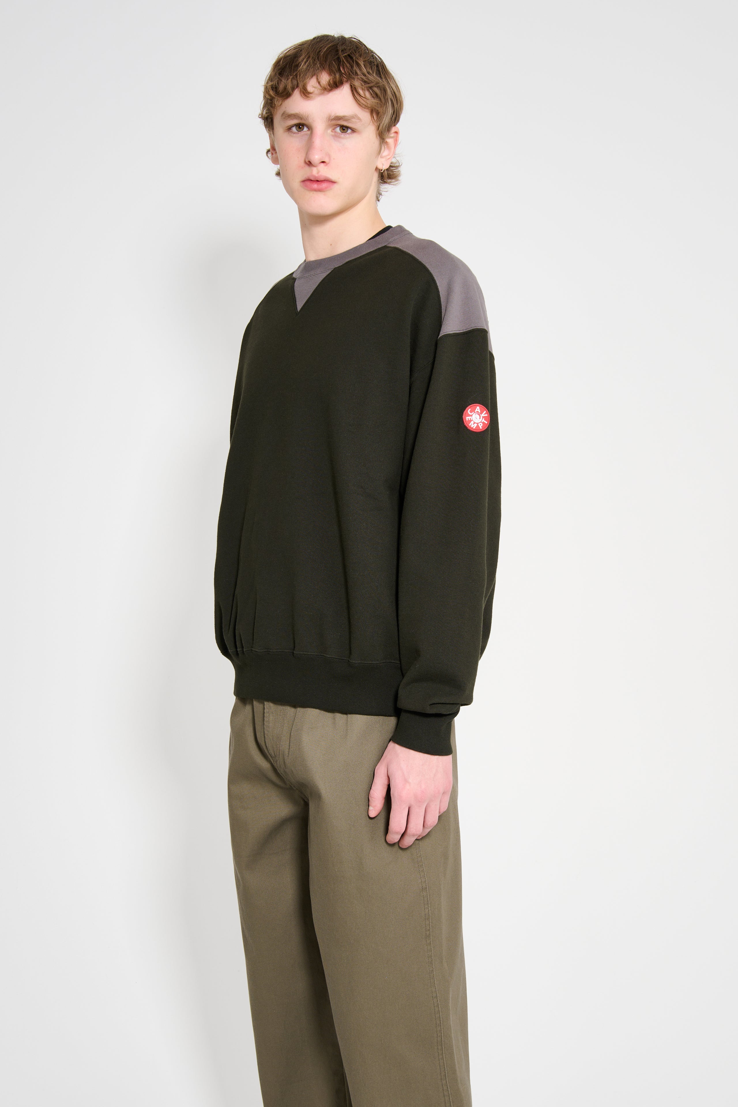 Cav Empt Panel Shoulder Crew Neck Black