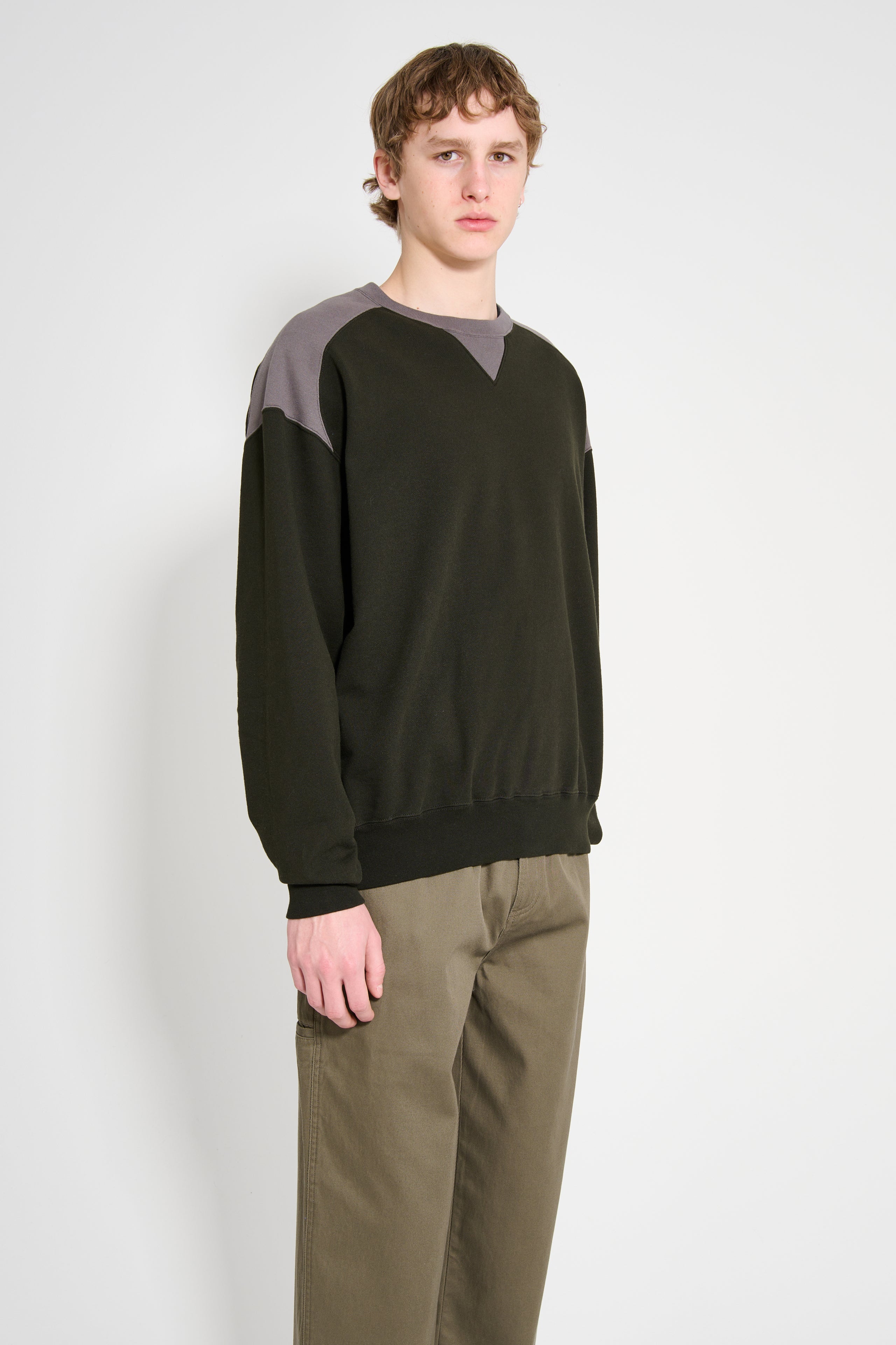 Cav Empt Panel Shoulder Crew Neck Black