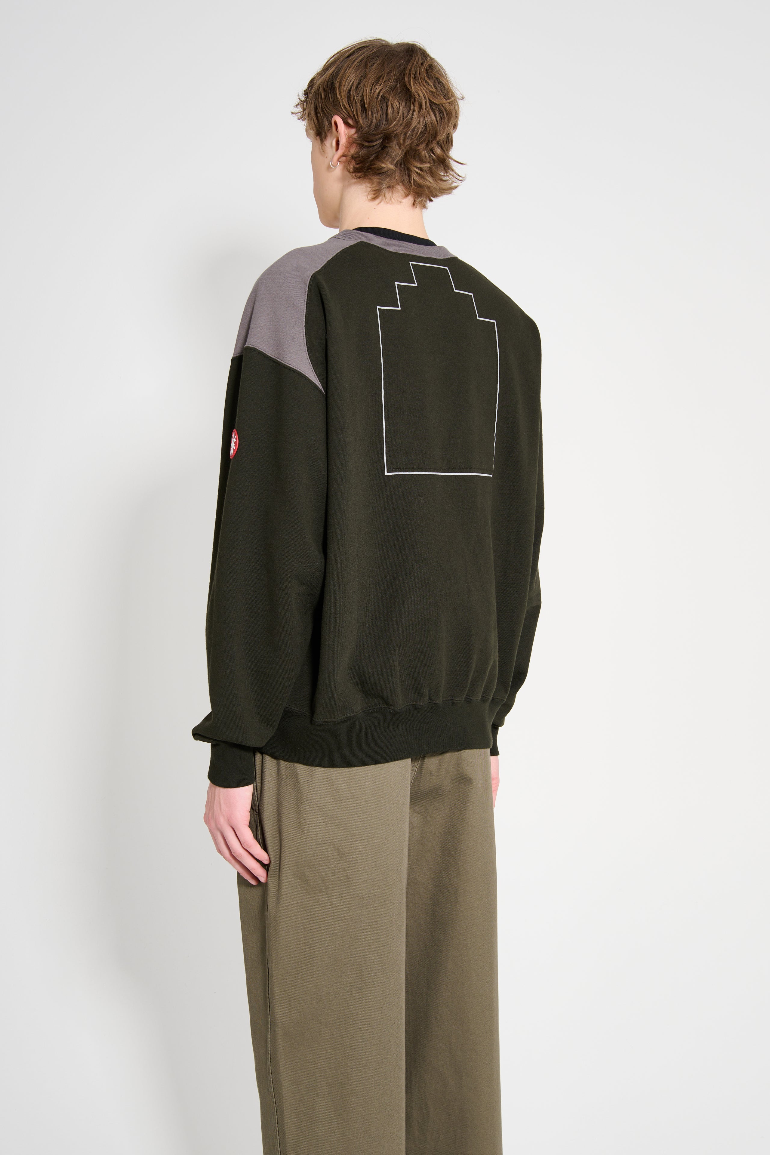 Cav Empt Panel Shoulder Crew Neck Black