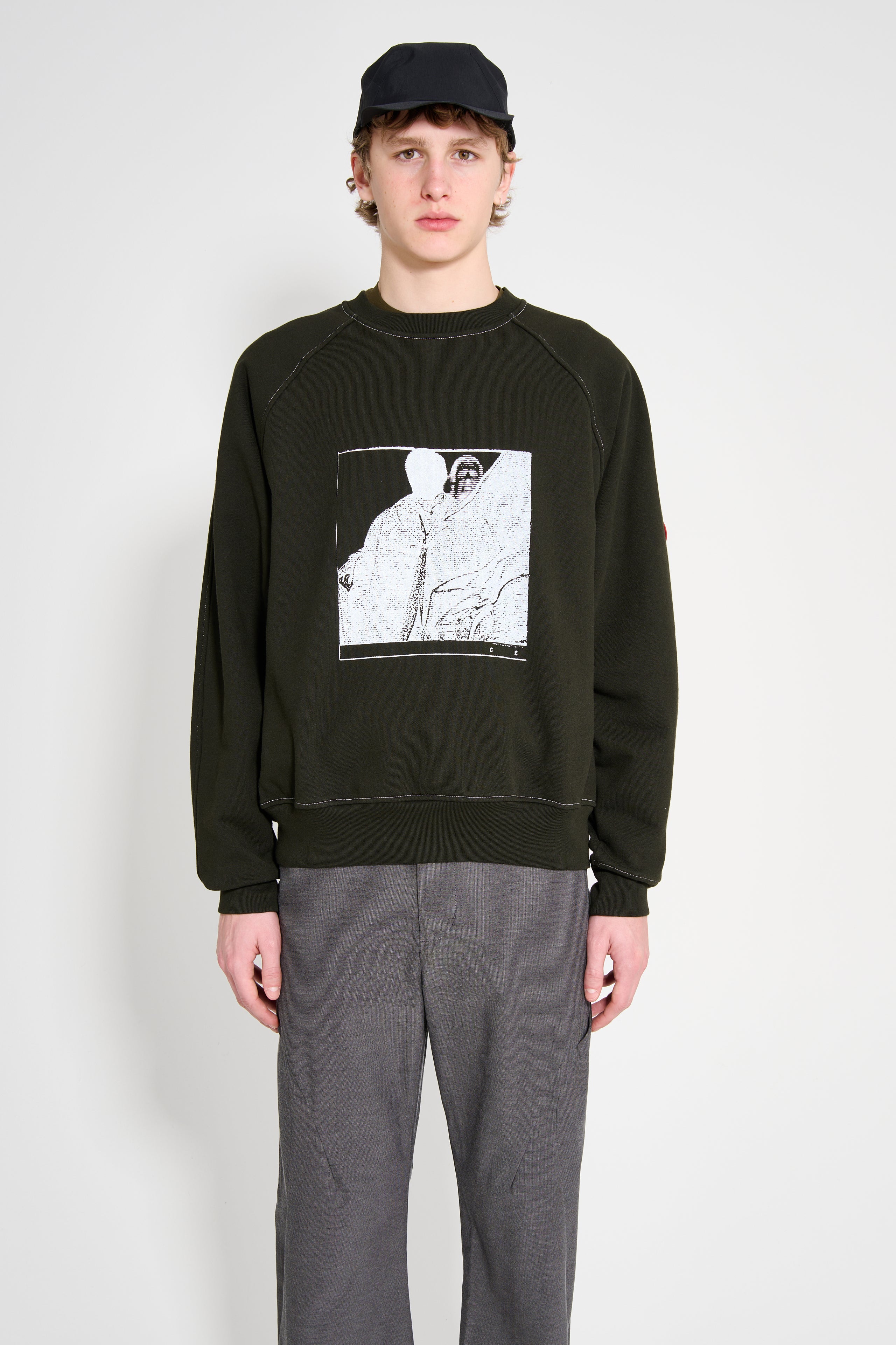 Cav Empt  MD Authorship Big Crew Neck Black