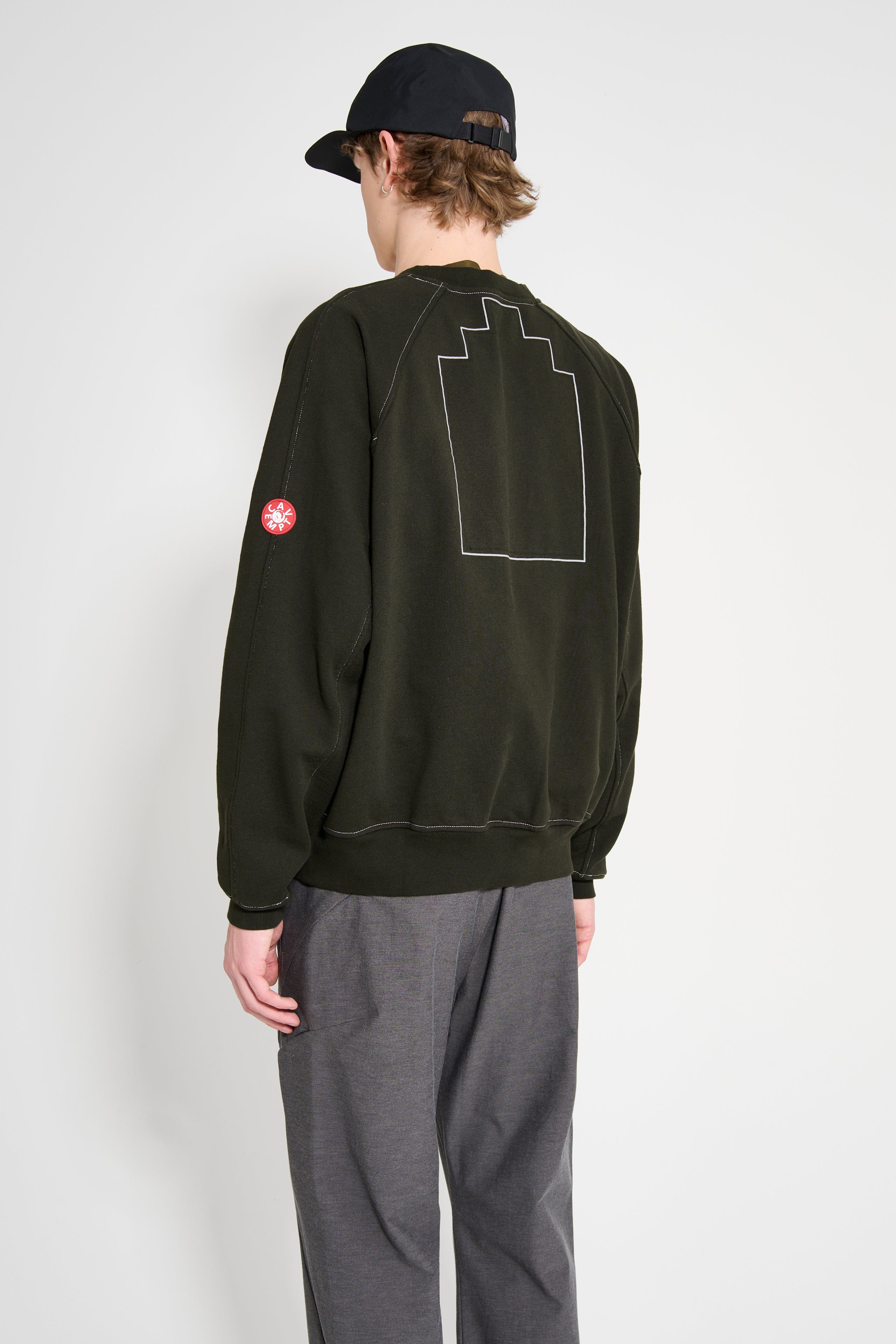 Cav Empt  MD Authorship Big Crew Neck Black